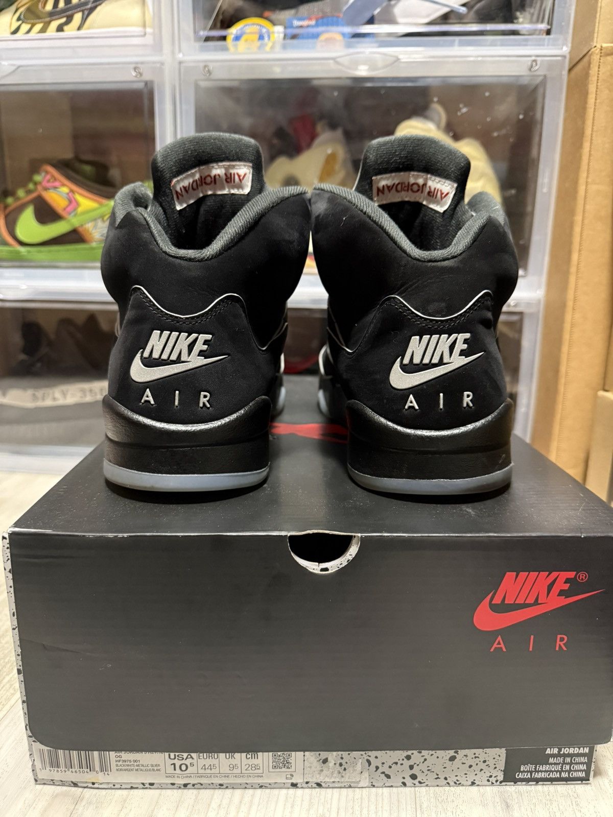 Jordan Brand Air Jordan 5 Retro OG Black Metallic Reimagined Size US 10.5 / EU 43-44 - 5 Thumbnail