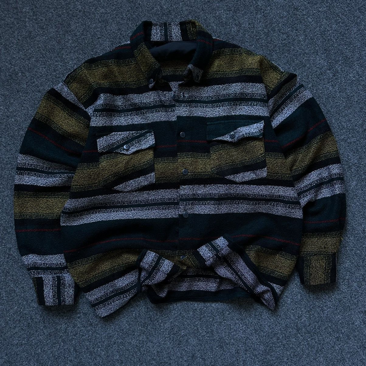 Western Rise VTG Stripped Shirt Button Up Size XL Western 00s USA Hype Size US XL / EU 56 / 4 - 3 Thumbnail