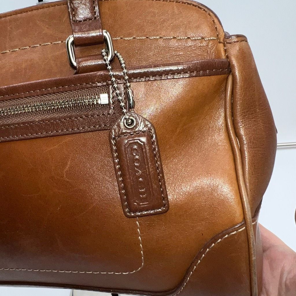 Coach Coach Hamilton Medium Cognac Leather Satchel Size ONE SIZE - 4 Thumbnail