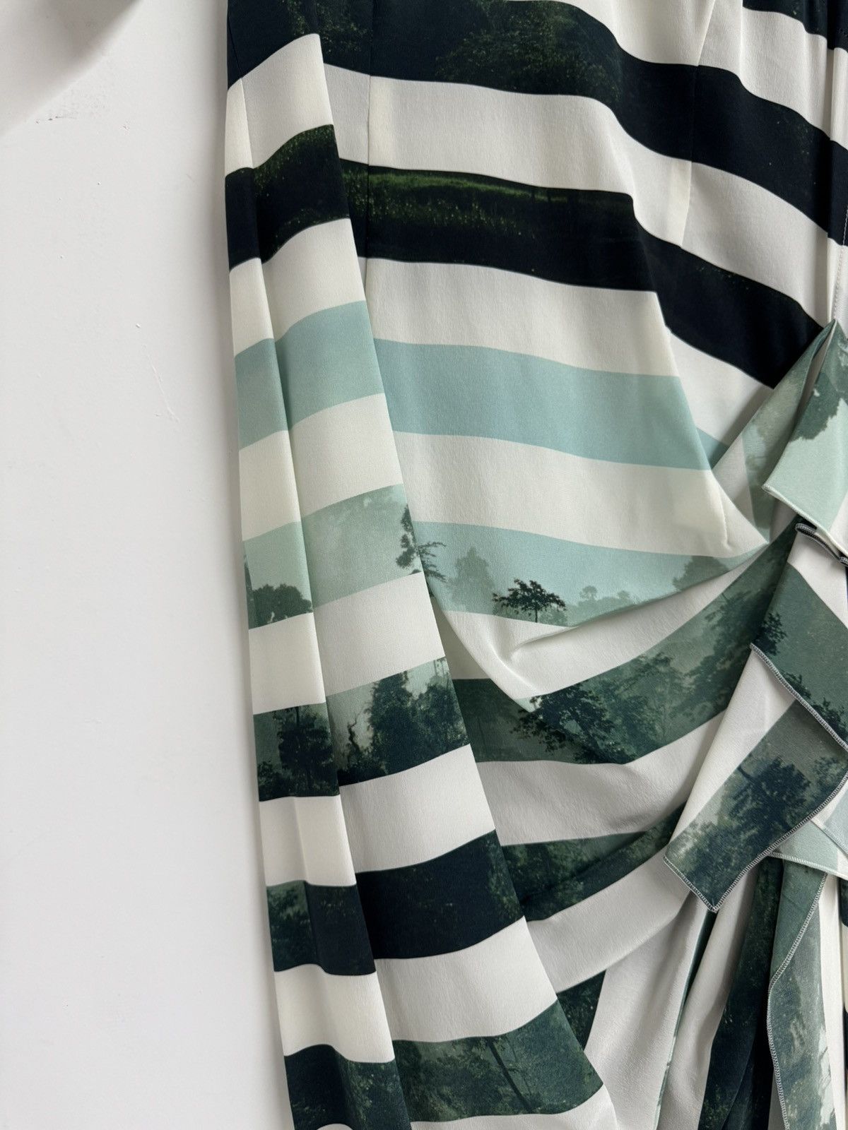 Dries Van Noten Dries Van Noten Forest Print Striped Dress – Size 38 Size S / US 4 / IT 40 - 6 Thumbnail