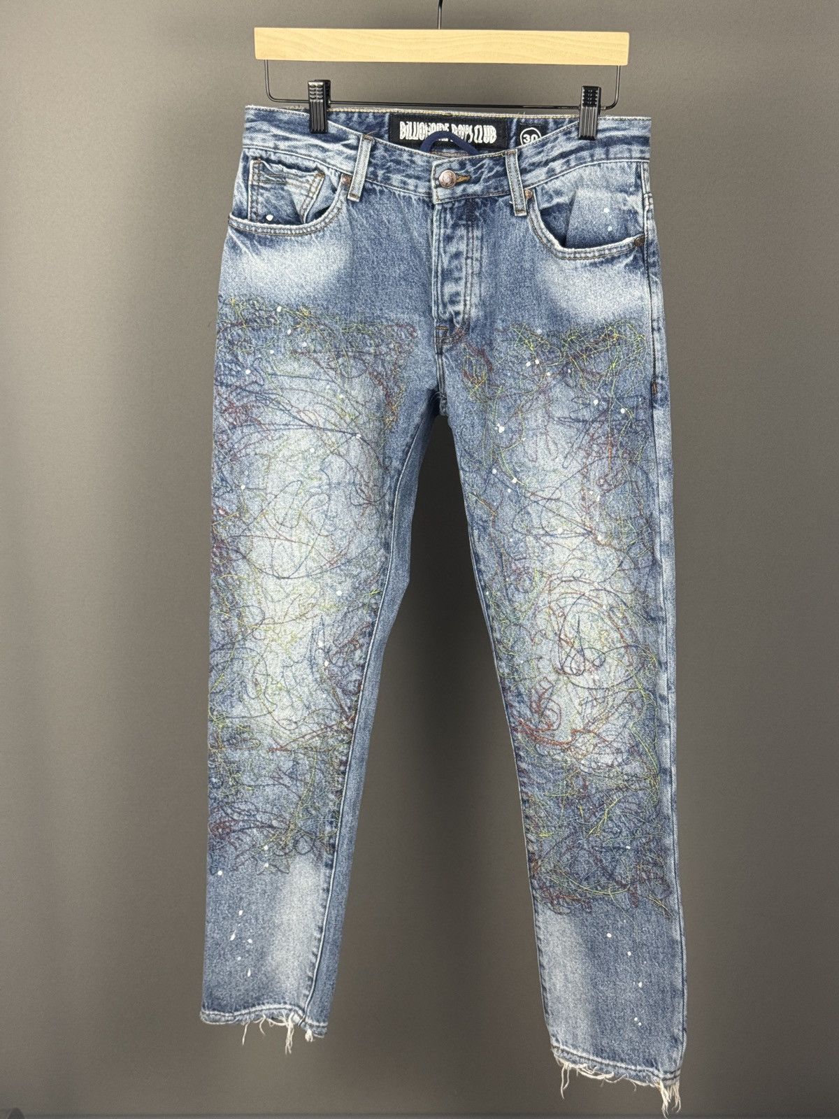 Billionaire Boys Club BILLIONAIRE BOYS CLUB MEN WIRED JEANS (BLUE) Size US 30 / EU 46 - 4 Thumbnail