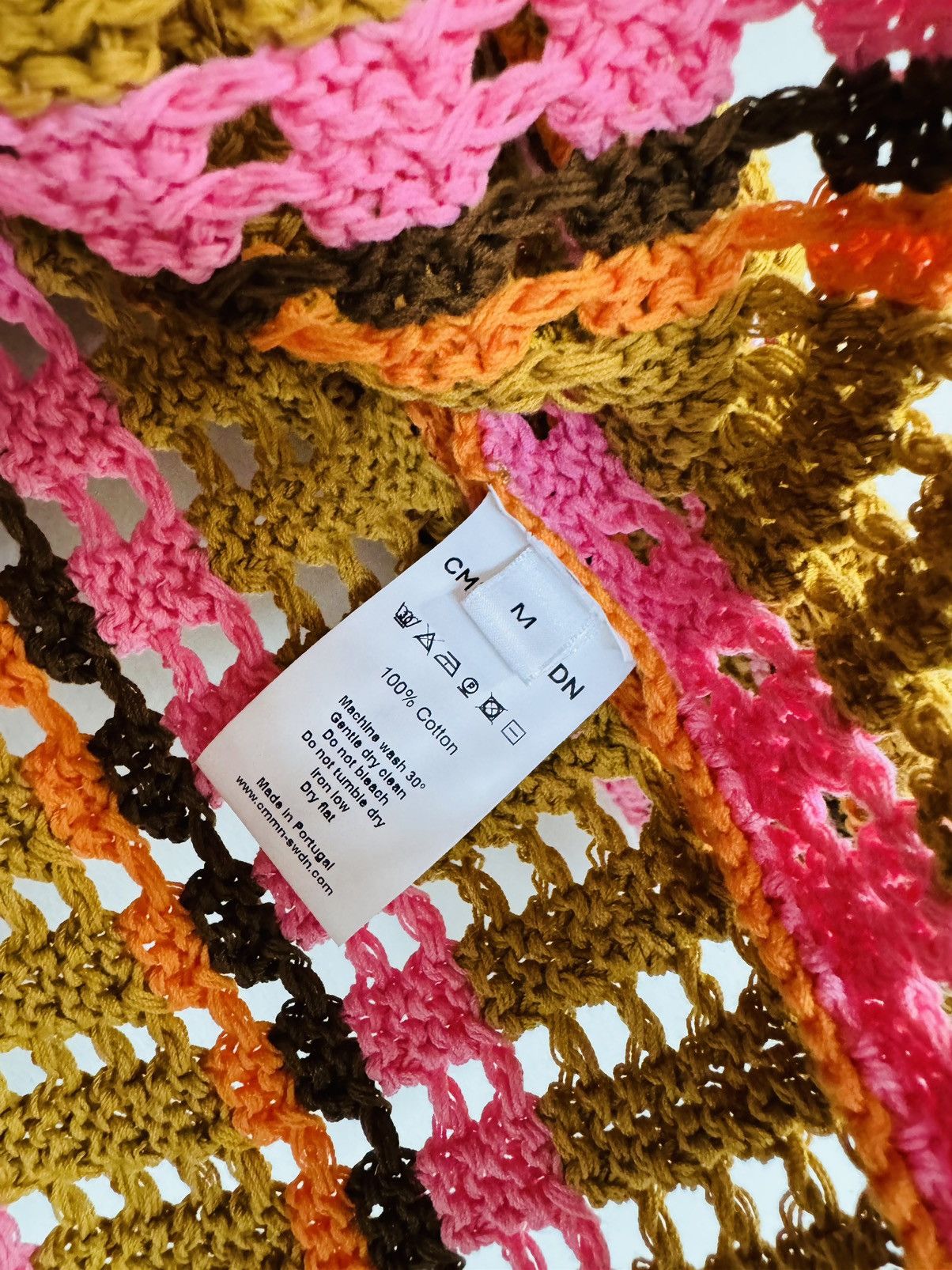 CMMN SWDN Cmmn Swdn Tan Elton crochet knit sweater sz M Size US M / EU 48-50 / 2 - 4 Thumbnail