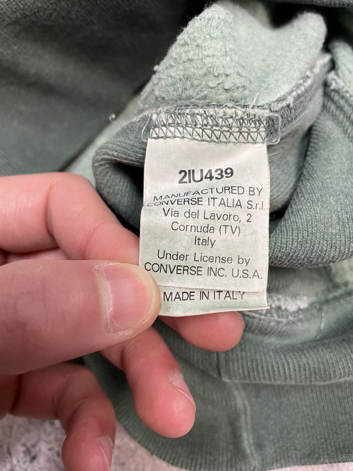 Converse Vintage Converse Green Hoodie 00s Big Logo Size US M / EU 48-50 / 2 - 10 Thumbnail