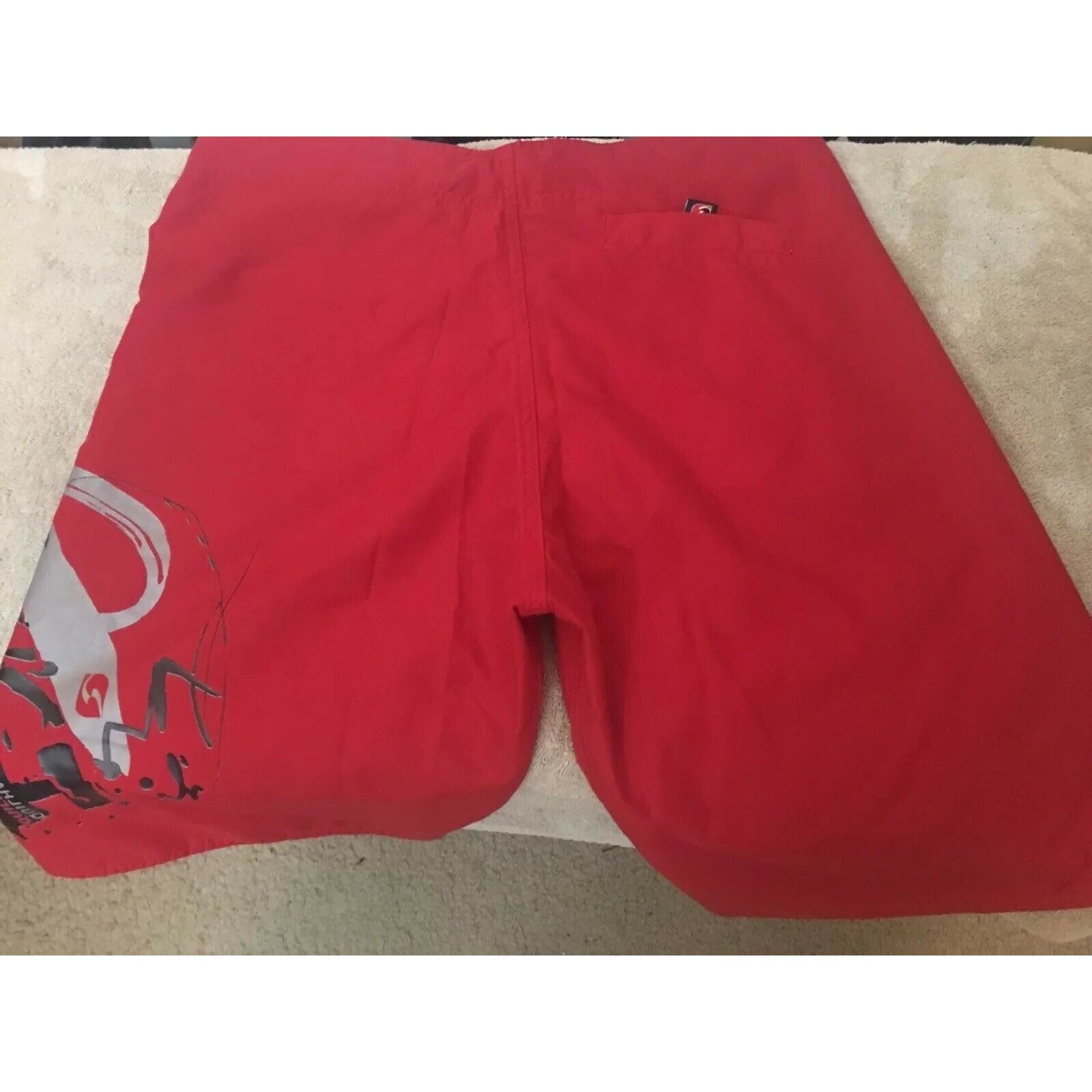 Other Quilhash Board Short Men’s Sz 32 Red Trunk Short Size US 32 / EU 48 - 3 Thumbnail
