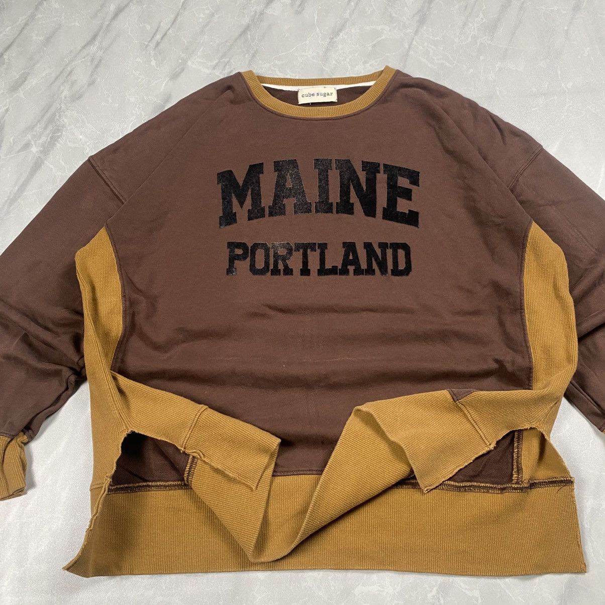 Japanese Brand Vintage Cube Sugar Maine Portland Crewneck Size L / US 10 / IT 46 - 5 Thumbnail