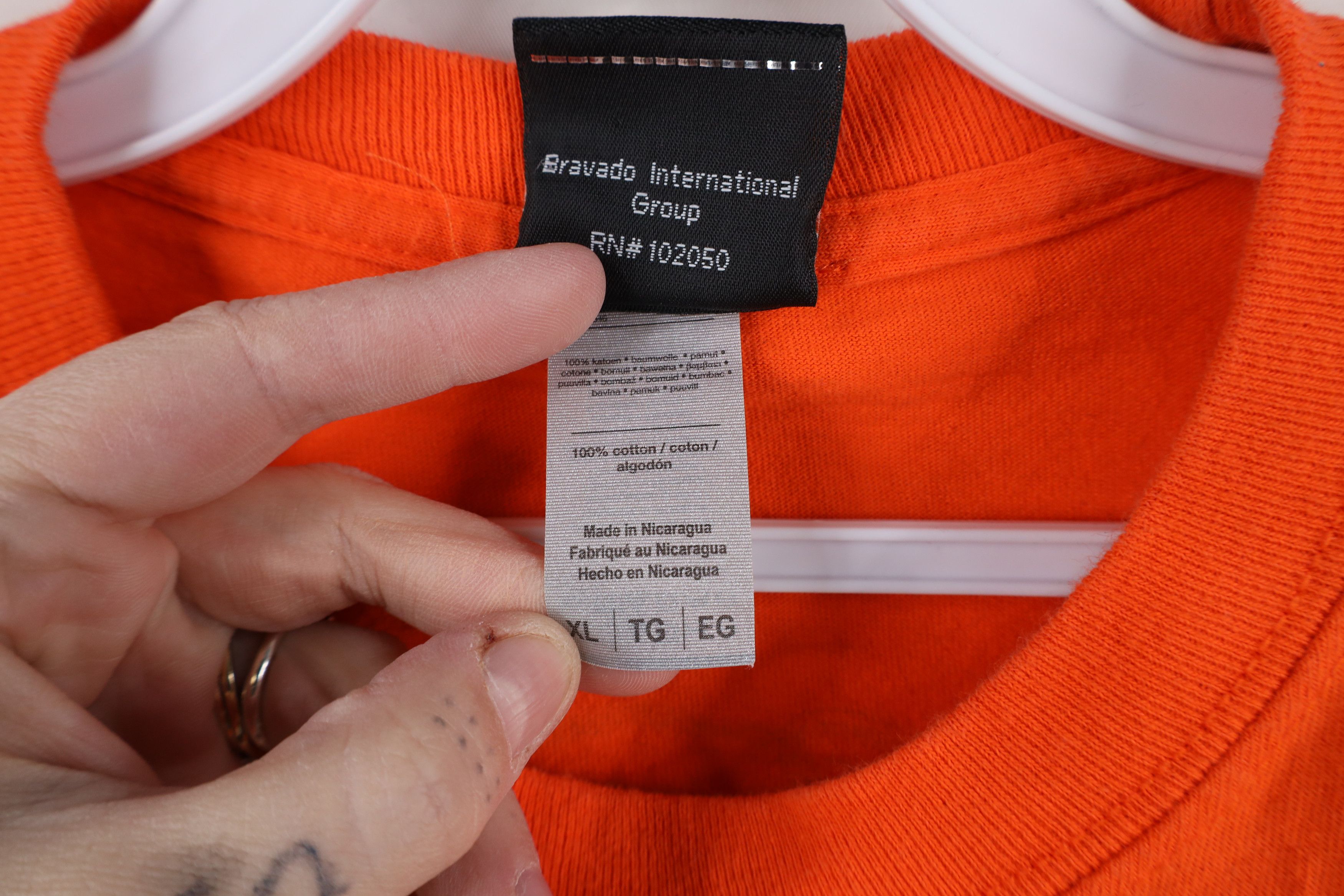 Harley Davidson × Vintage Y2K Harley Davidson Spell Out Long Sleeve T-Shirt Orange Size US XL / EU 56 / 4 - 9 Thumbnail