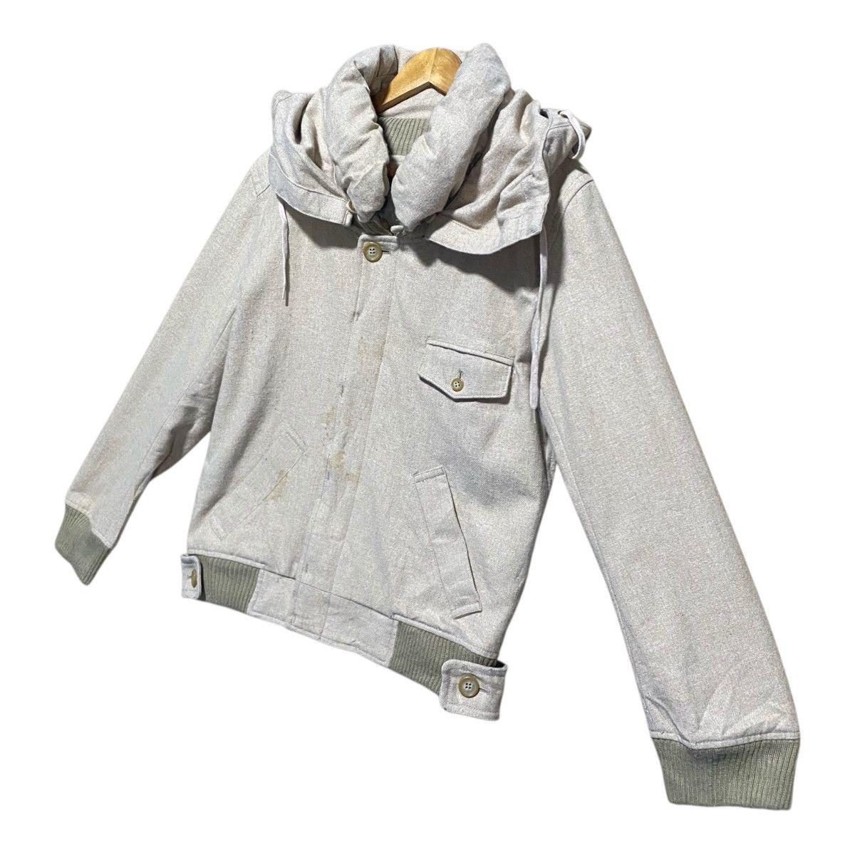 Issey Miyake × mercibeaucoup ISSEY MIYAKE MERCIBEAUCOUP WOOL BOMBER JACKET Size US L / EU 52-54 / 3 - 2 Thumbnail