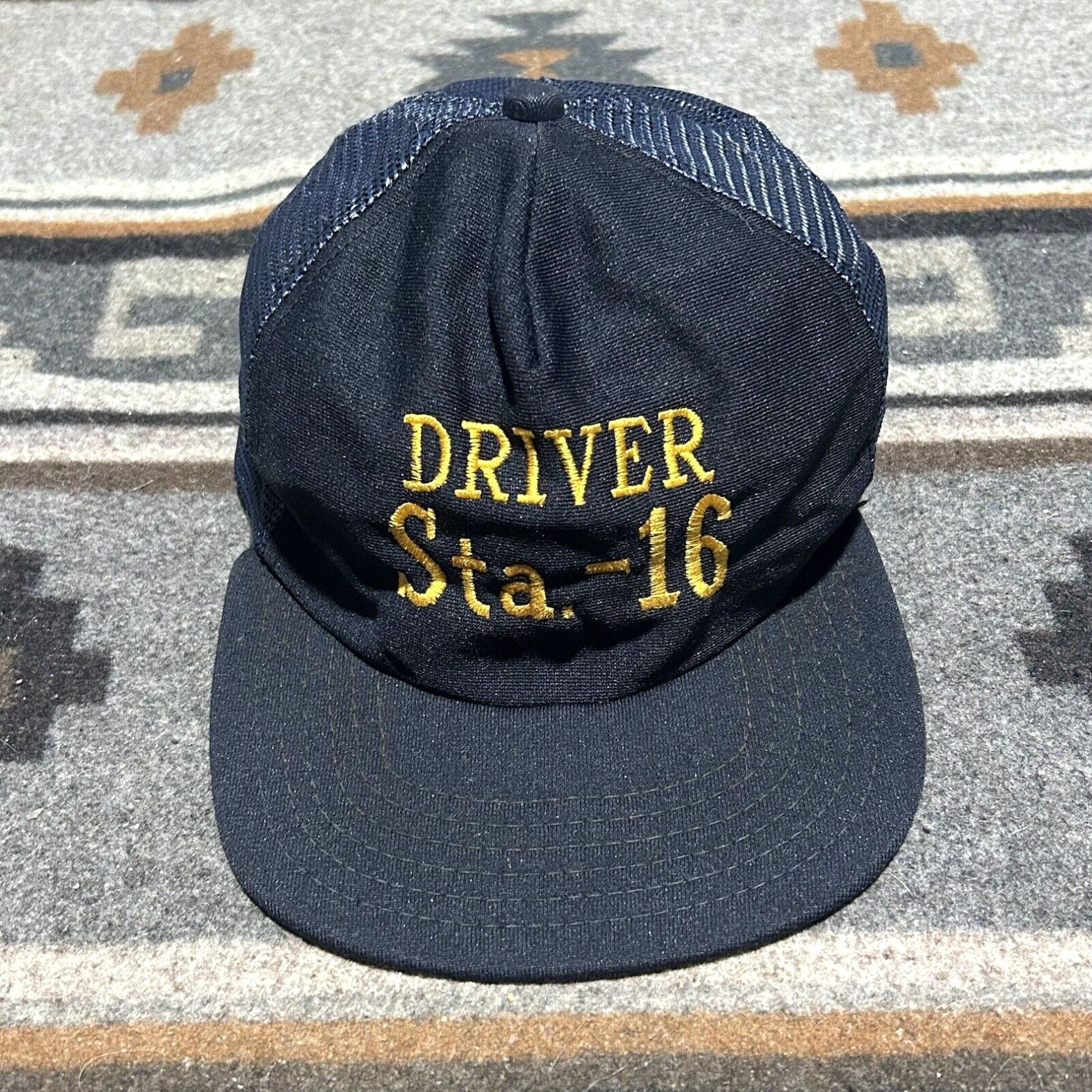 image of Department 5 Vintage New Era Fort Lauderdale Fire Department Sta. 16 Mesh Trucker Hat 70's Usa in W