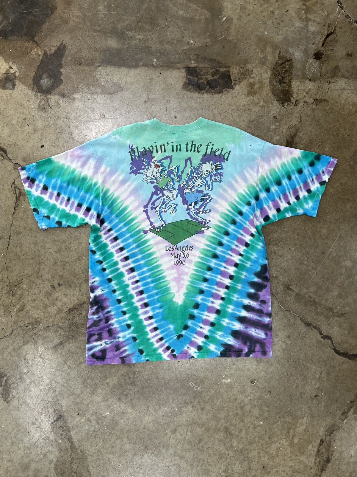 Band Tees Vintage 1990 Grateful Dead Olympic Velodrome Tie Dye Tee XL Size US XL / EU 56 / 4 - 5 Thumbnail
