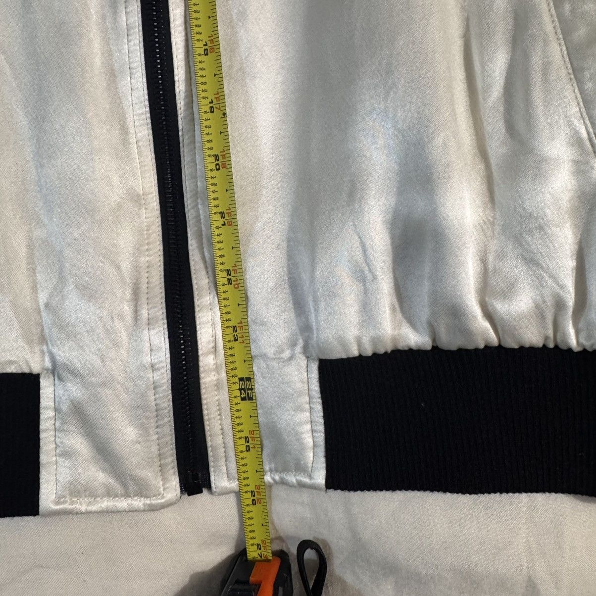 Saint Laurent Paris Saint Laurent Teddy Jacket in Crepe Satin Size Large Size US L / EU 52-54 / 3 - 8 Thumbnail