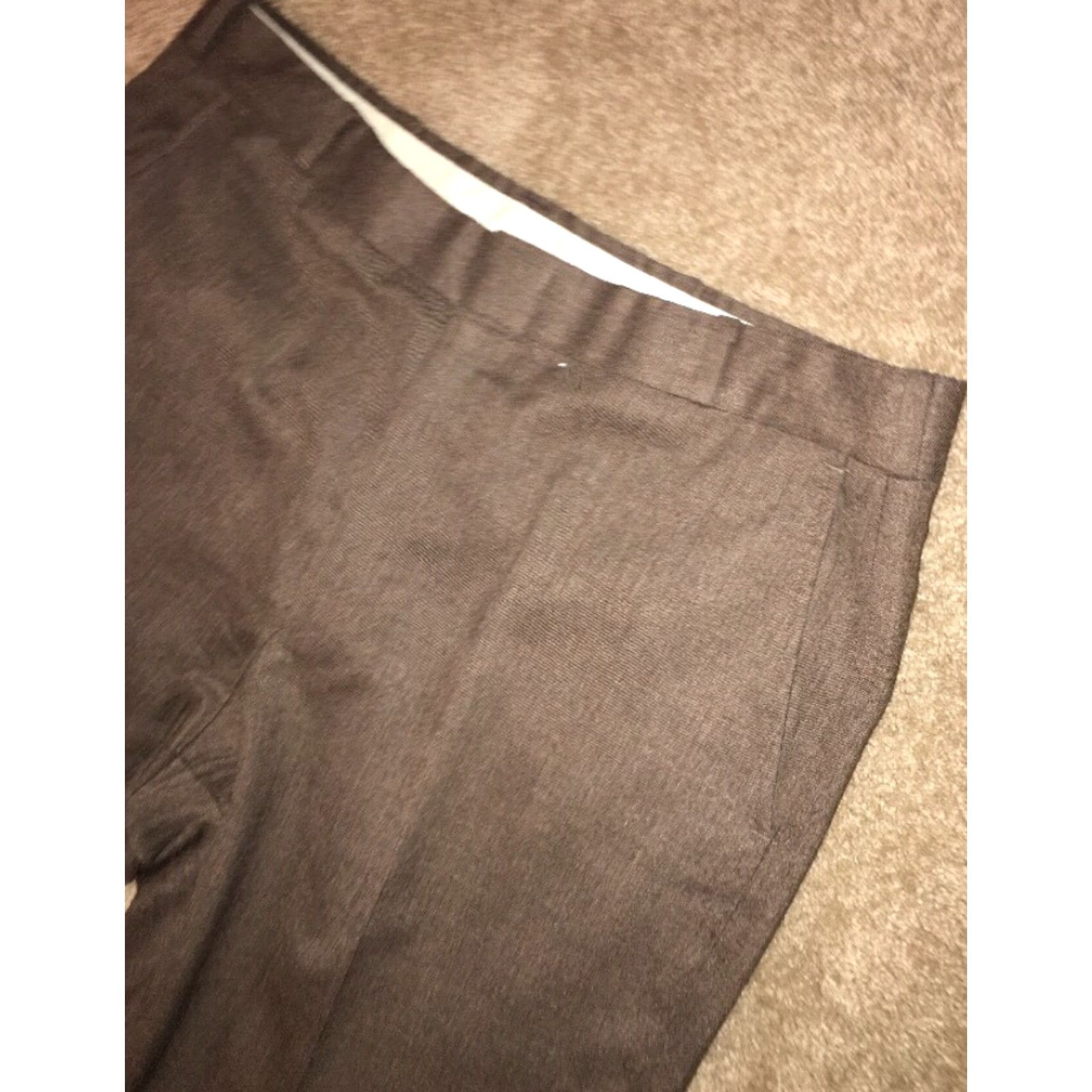 Vintage Vtg Jaymar Mens 100% Wool Brown Dress Pants Size 36 X 27 Size US 36 / EU 52 - 2 Thumbnail