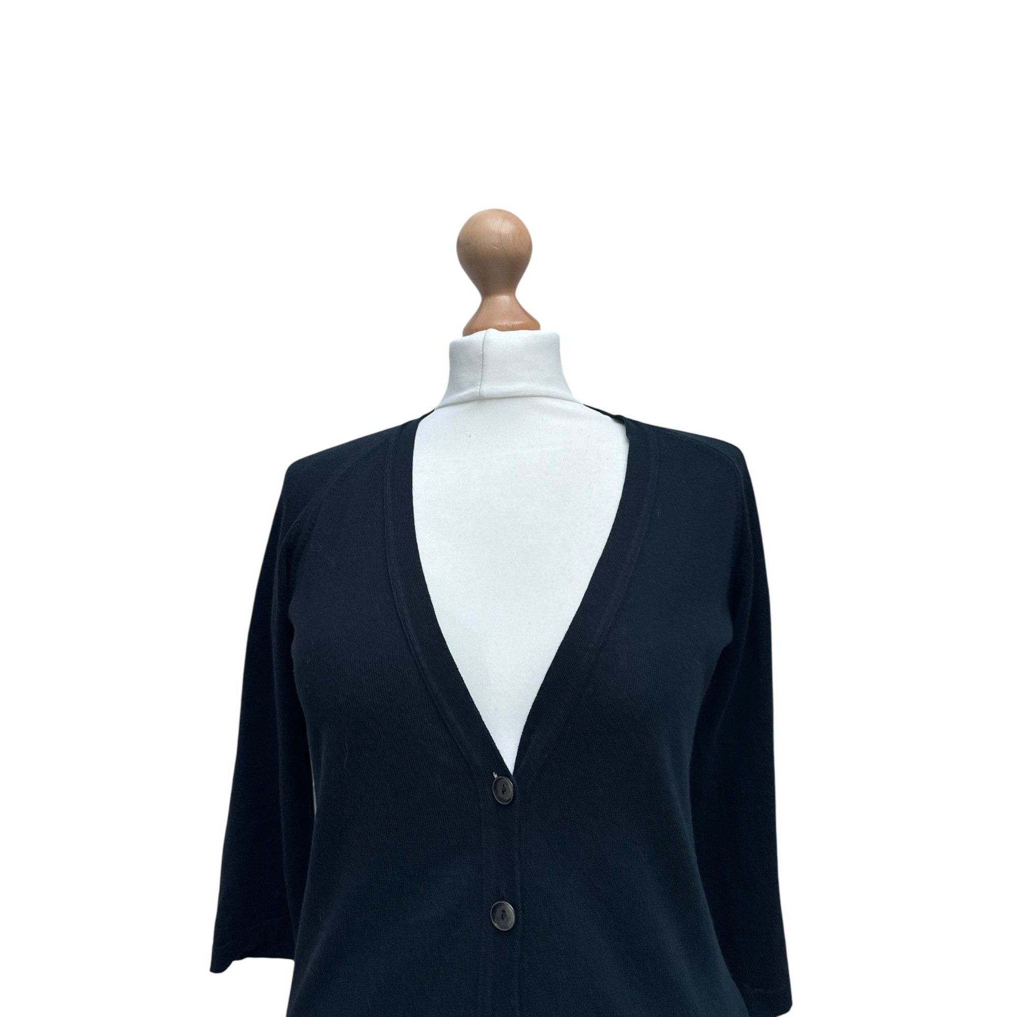 Maison Margiela SS 2006 Black Open Back Cardigan Size L / US 10 / IT 46 - 3 Thumbnail