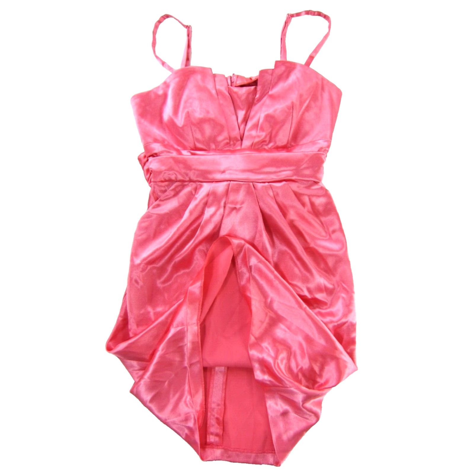 Vintage VINTAGE Byer California Pink Satin Pocket Prom Party Dress 7 - Pocket - Satin - Sleeveless - Dress - Pink - Byer California - 7 Size M / US 6-8 / IT 42-44 - 6 Thumbnail