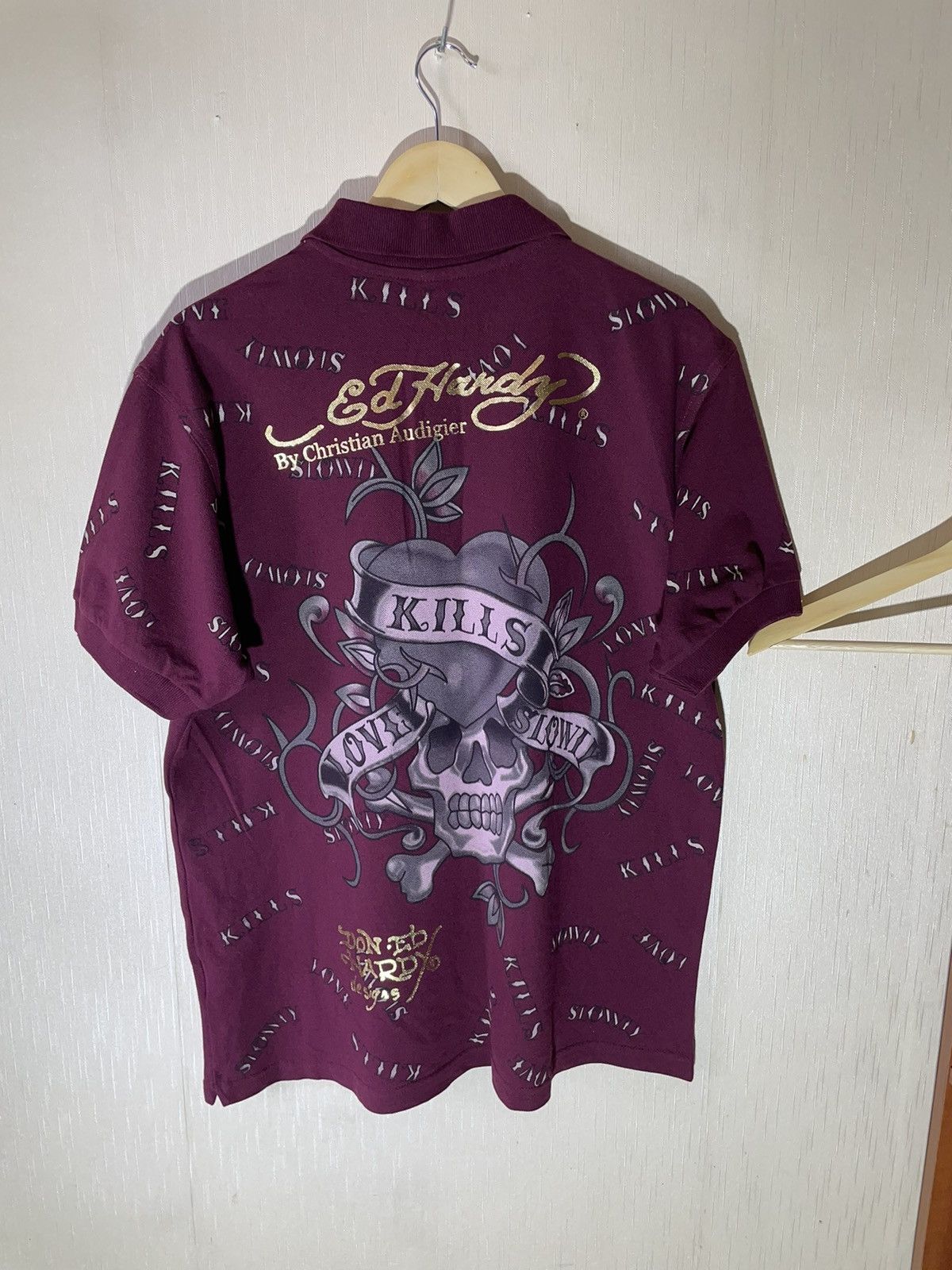 Ed Hardy × Vintage Ed Hardy vintage streetwear polos Size US XXL / EU 58 / 5 - 2 Thumbnail