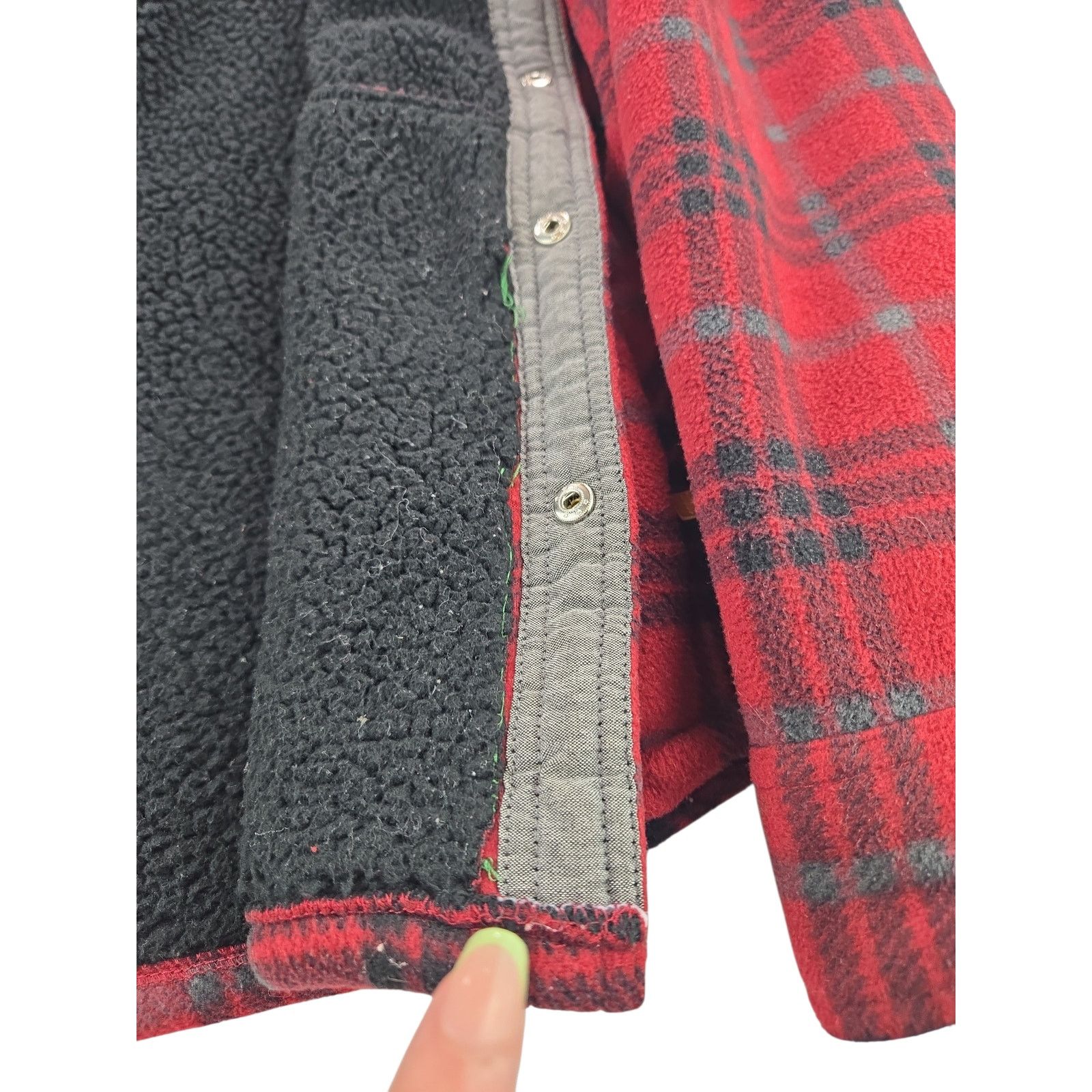 Other Voyager | Red & Black Plaid Shacket w/Snaps | Size Medium Size US M / EU 48-50 / 2 - 6 Thumbnail