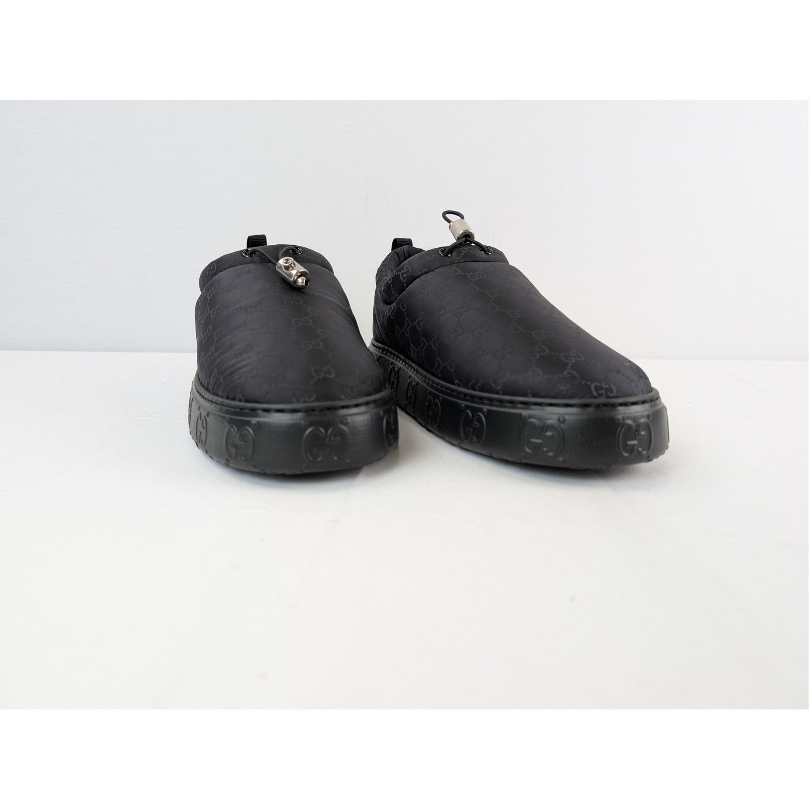 Gucci o1rshd1 M Nut Nylon Moccasin Shoes in Black Size US 10.5 / EU 43-44 - 5 Thumbnail