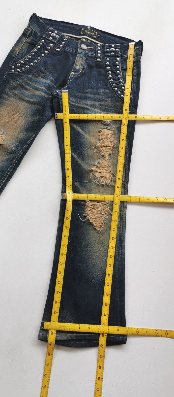 Vanquish Vanquish Mudwash Bootcut Distressed Jeans Size US 30 / EU 46 - 10 Thumbnail