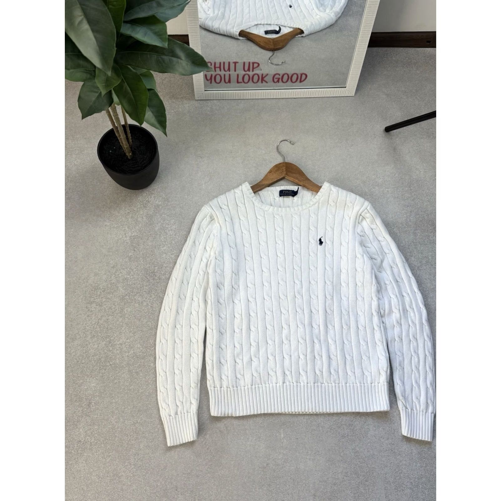 Polo Ralph Lauren Polo Ralph Lauren White Sweater Womens Pullover Crew Neck Luxury L Size Size L / US 10 / IT 46 - 5 Thumbnail
