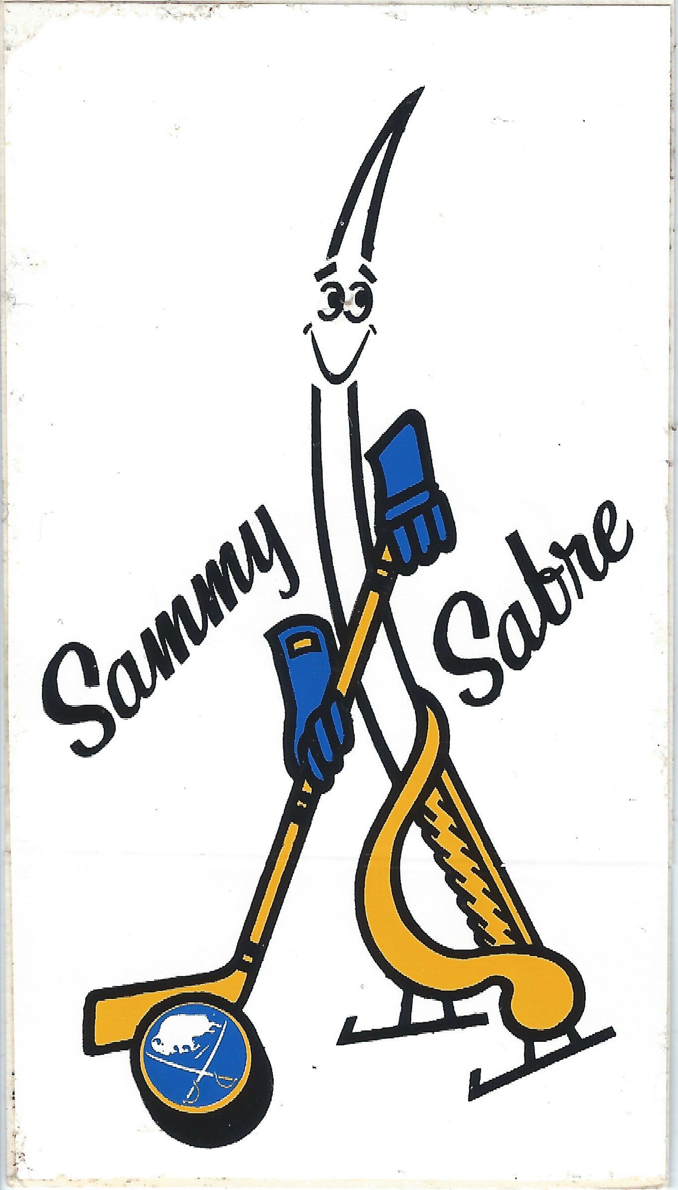 Vintage 70s Sammy Sabre Mascot Vintage Buffalo Sabres Doug Laurie Size US XXS / EU 40 - 12 Thumbnail