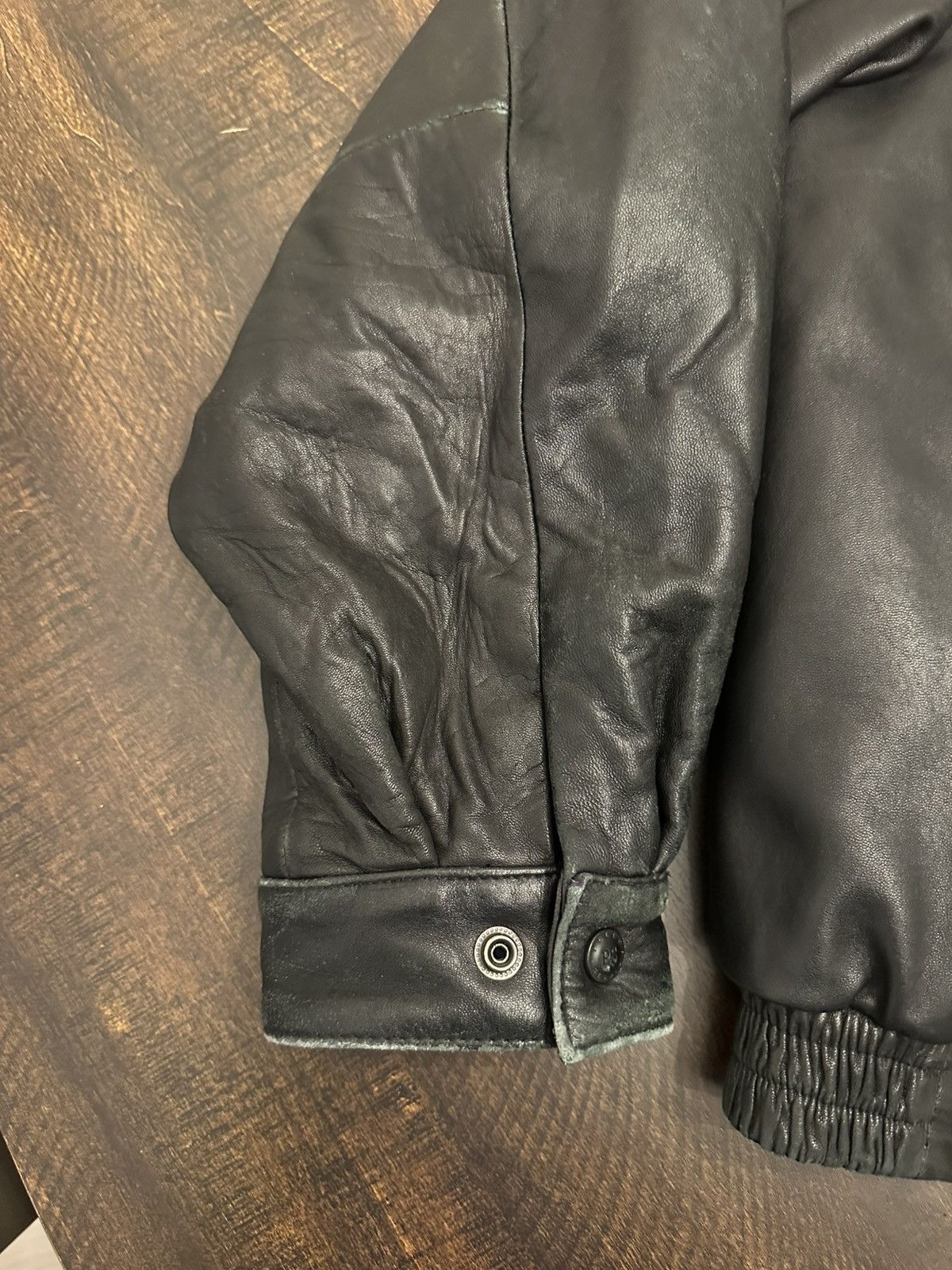 Wilsons Leather VTG Wilsons Leather Pelle Studio Leather Bomber Jacket-Large Size US L / EU 52-54 / 3 - 3 Thumbnail