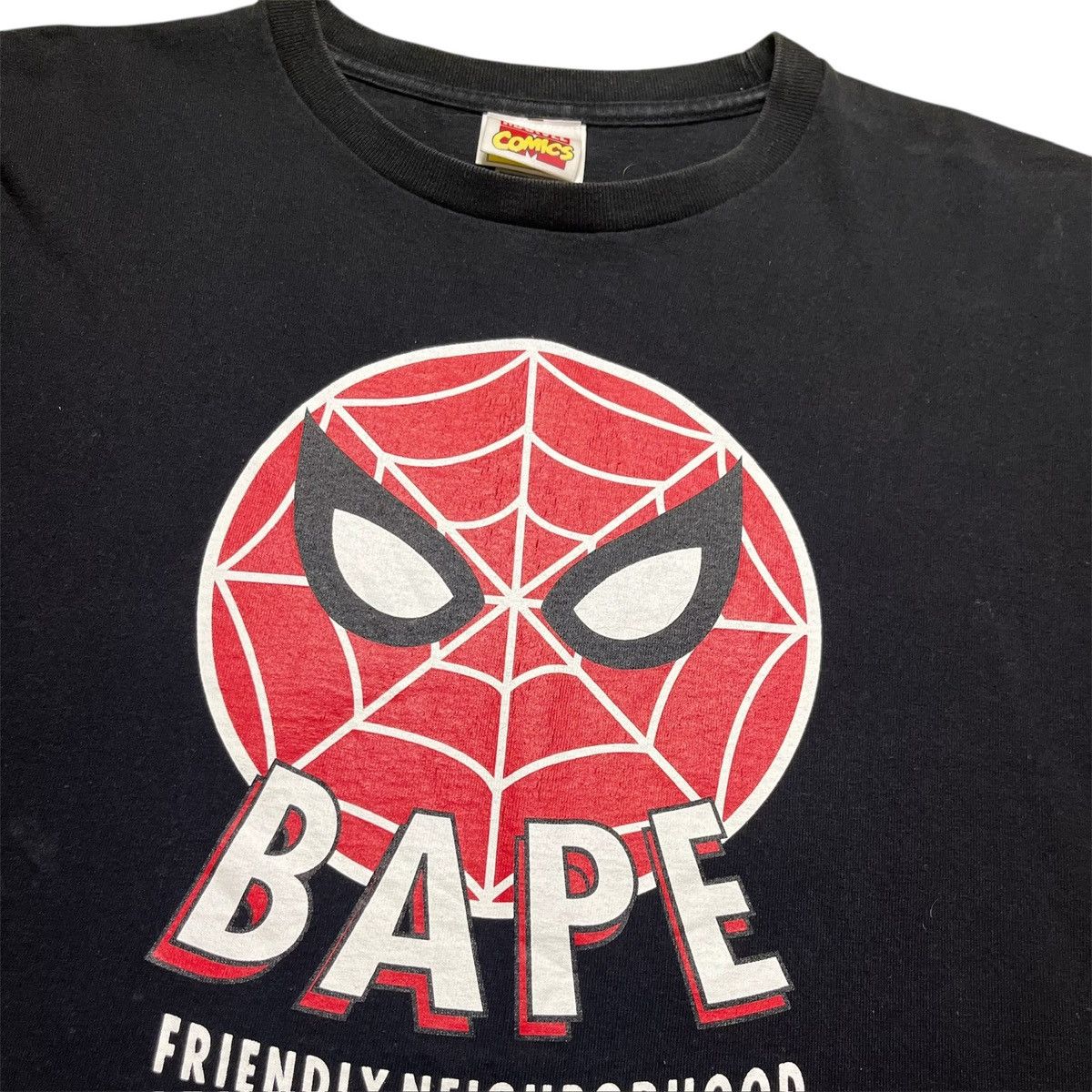 Bape × Marvel Comics Bape x Marvel Spider-man Tee Size US L / EU 52-54 / 3 - 3 Thumbnail