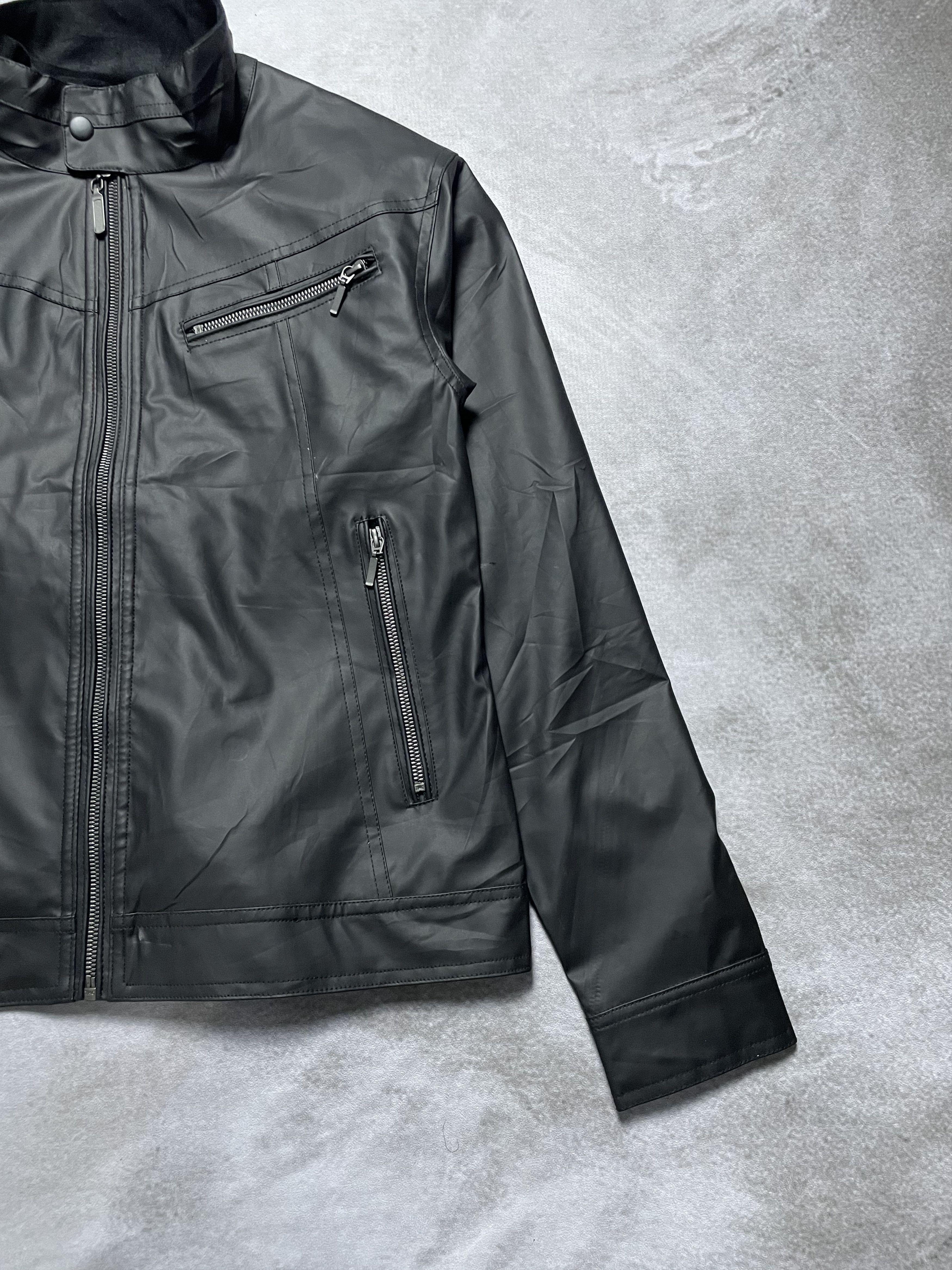 14th Addiction Unknown - Monochrome Leather Jacket Tokyo Biker Style Size US M / EU 48-50 / 2 - 5 Thumbnail