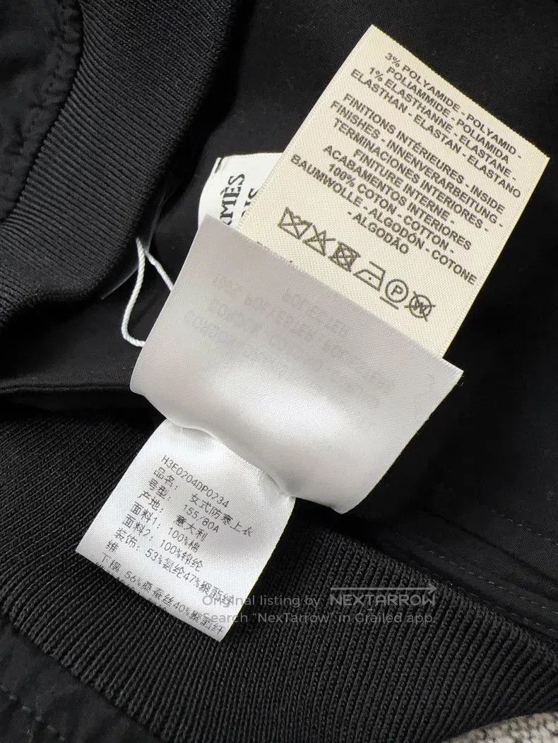 Hermes Hermes Black Short Zip Hooded Jacket with Drawstring Size XXS / US 00 / IT 34 - 7 Thumbnail