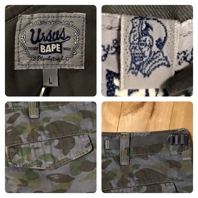 Bape × Nigo URSUS BAPE cargo shorts a bathing ape BAPE camo NIGO ★size L Size US 34 / EU 50 - 8 Thumbnail