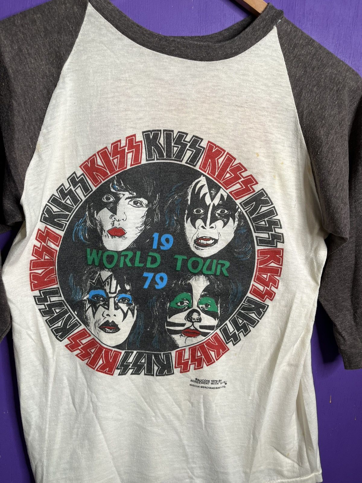 Band Tees × Vintage Vintage 1979 KISS world tour Texas tour t-shirt Size US S / EU 44-46 / 1 - 3 Thumbnail