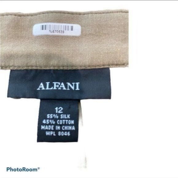 Alfani Alfani silk blend A line skirt, size 12 Size 34" / US 12 / IT 48 - 5 Thumbnail