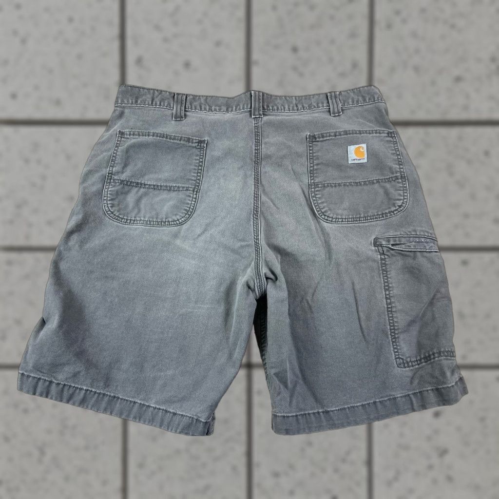 Carhartt Mens Carhartt Cargo Shorts Cotton Stretch Relaxed Fit Gray 40 Casual Workwear Cargo Pocket Inseam 9 in Size US 40 / EU 56 - 1 Thumbnail