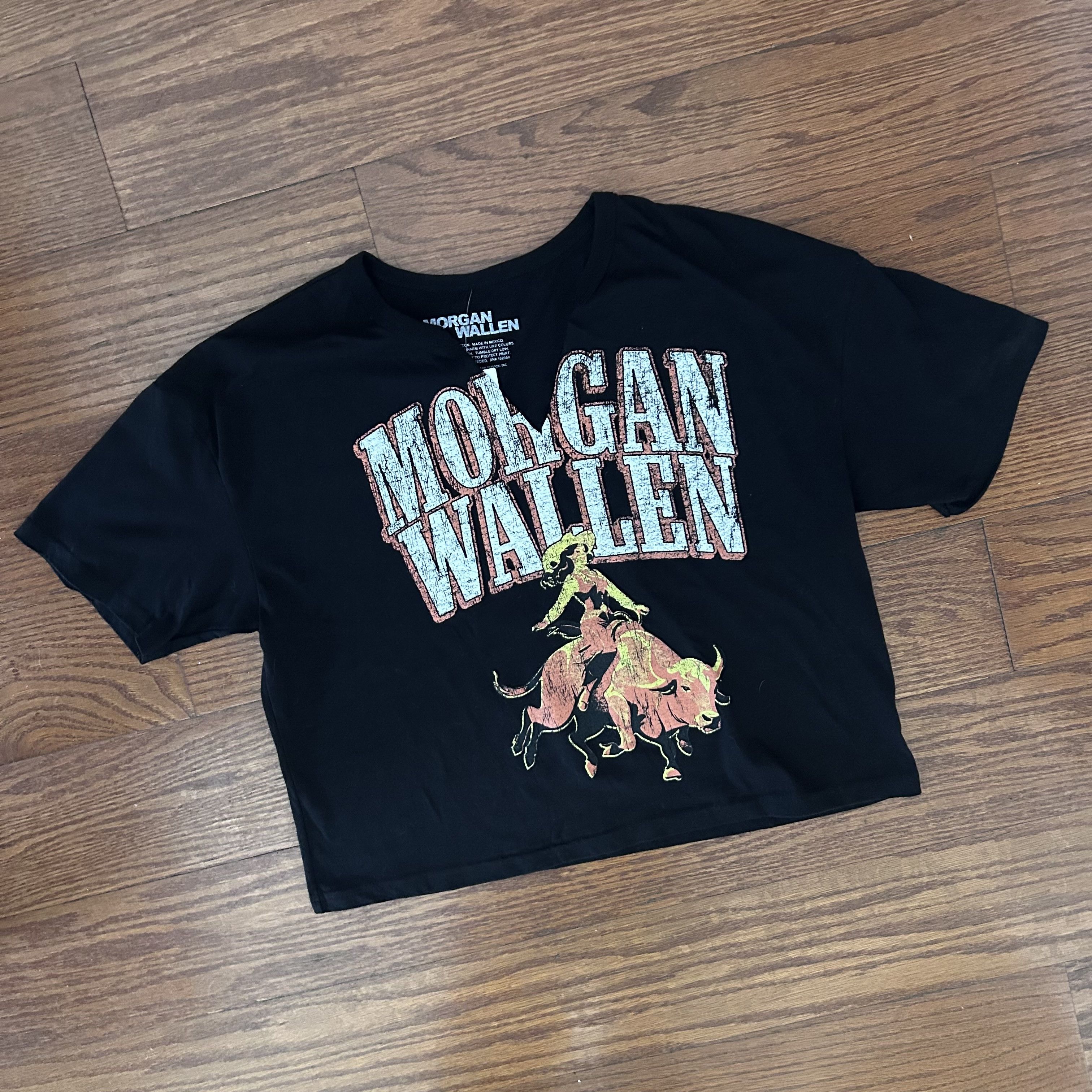 BKE Morgan Wallen Cropped Tee Cowgirl Size S / US 4 / IT 40 - 2 Thumbnail