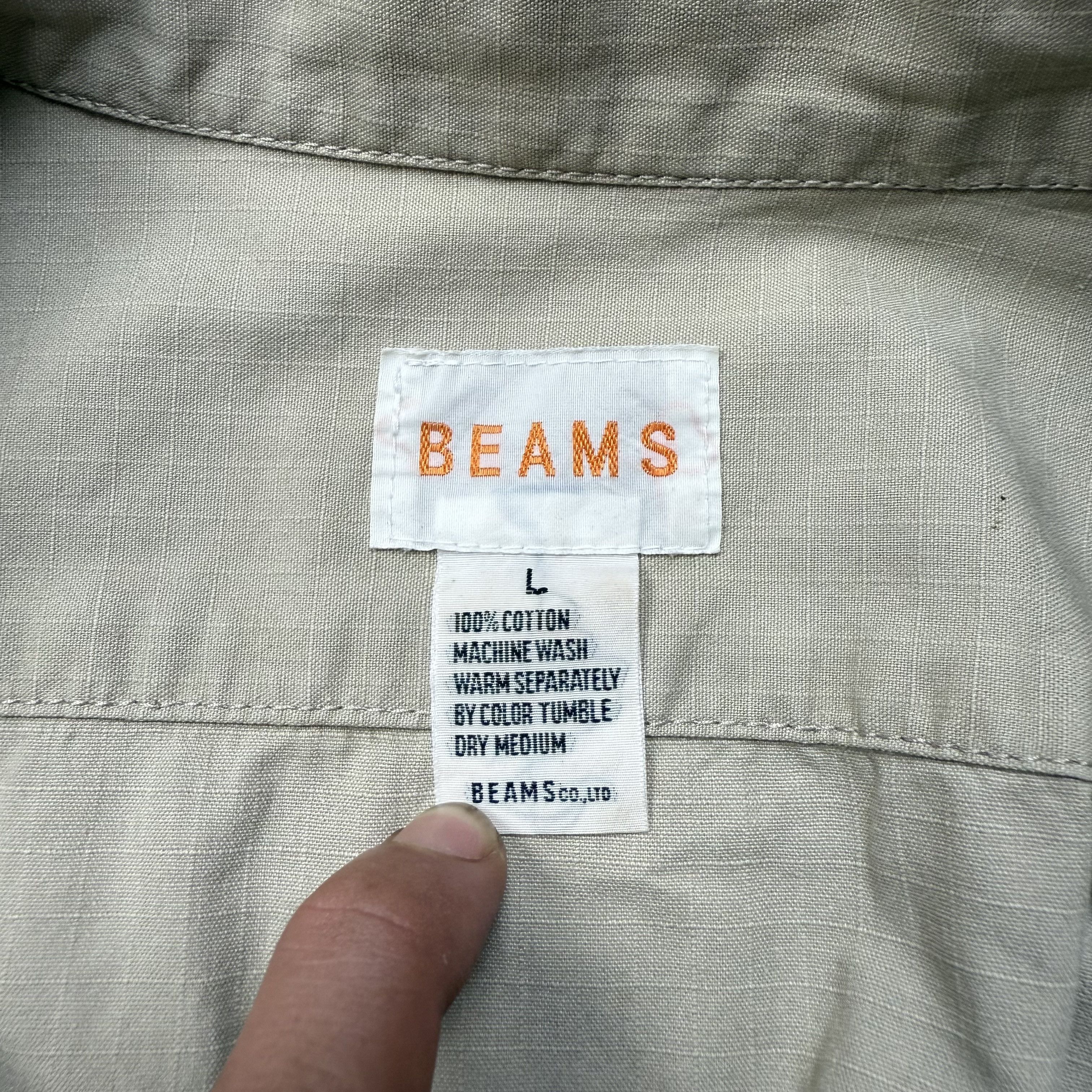 Beams Plus Beams Japan Half Button Anorak Shirt Size US L / EU 52-54 / 3 - 4 Thumbnail