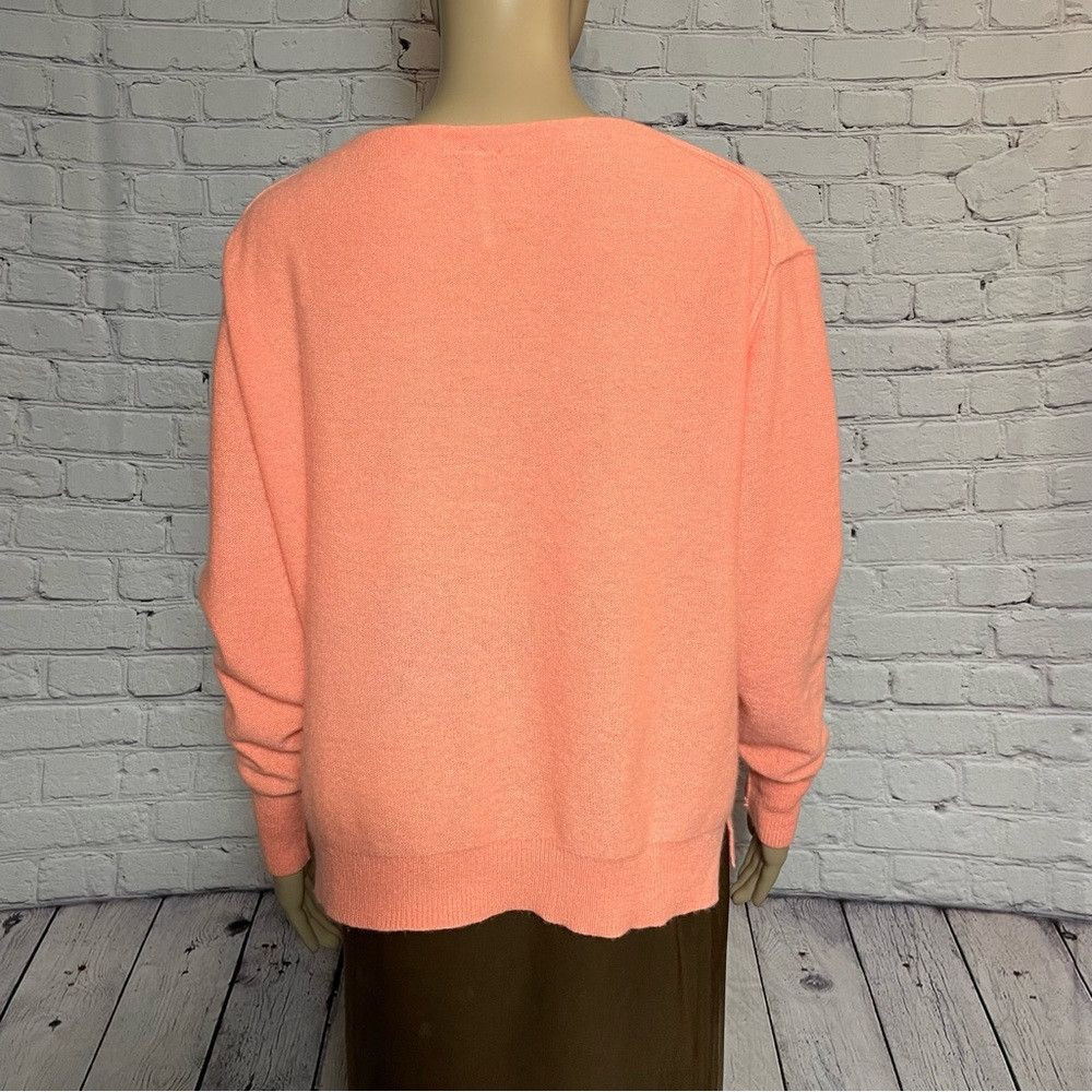 Free People New Free People Harmony Cashmere Orange V Sweater Size S Size S / US 4 / IT 40 - 9 Thumbnail