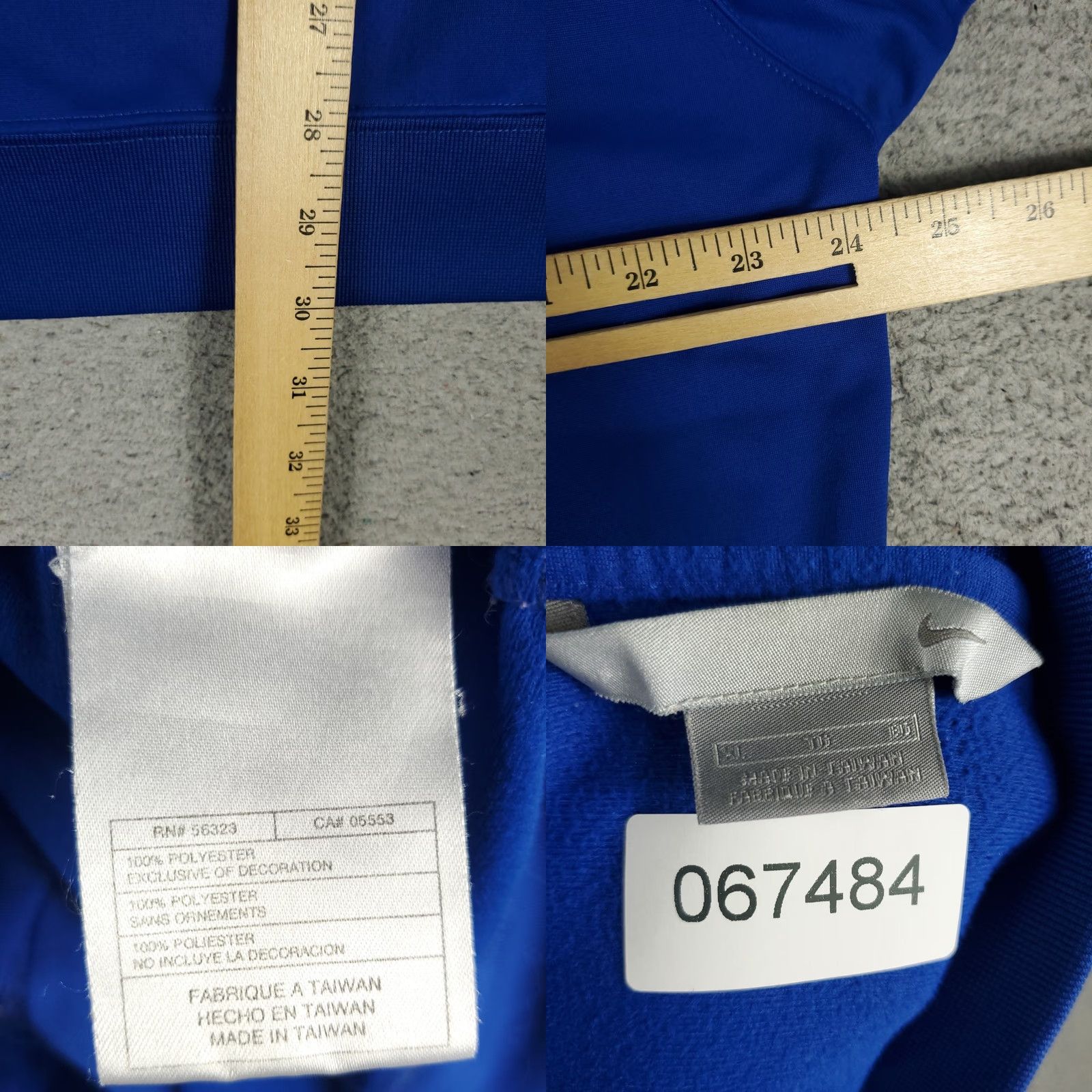 Nike Nike Jacket Mens XL Blue Vintage Full Zip Track Jacket Regular Fit Sportswear Men’s Size US XL / EU 56 / 4 - 8 Thumbnail
