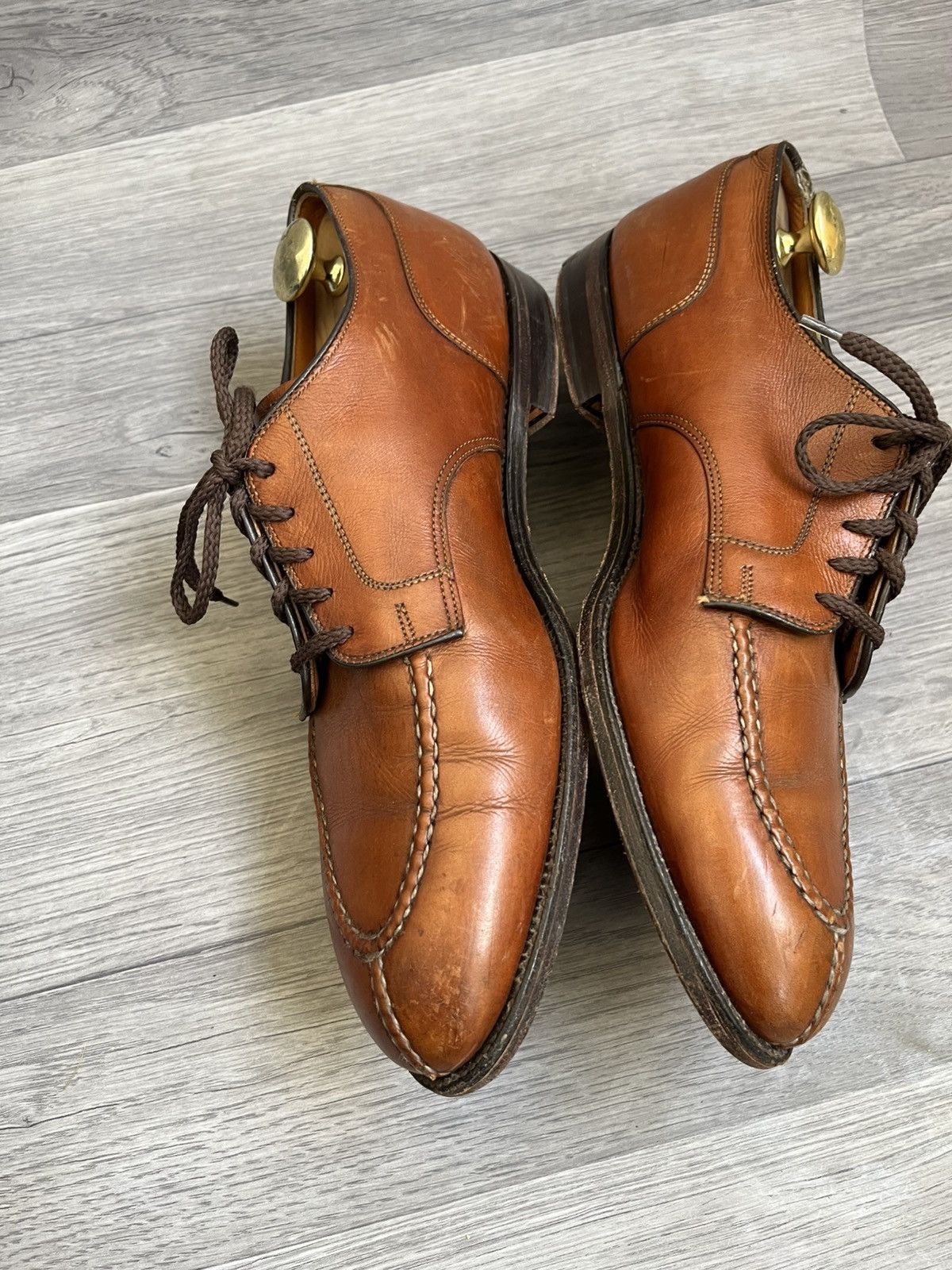 Alden Alden norvegian front blucher brown lace-up shoes us 12B/D Size US 12 / EU 45 - 9 Thumbnail