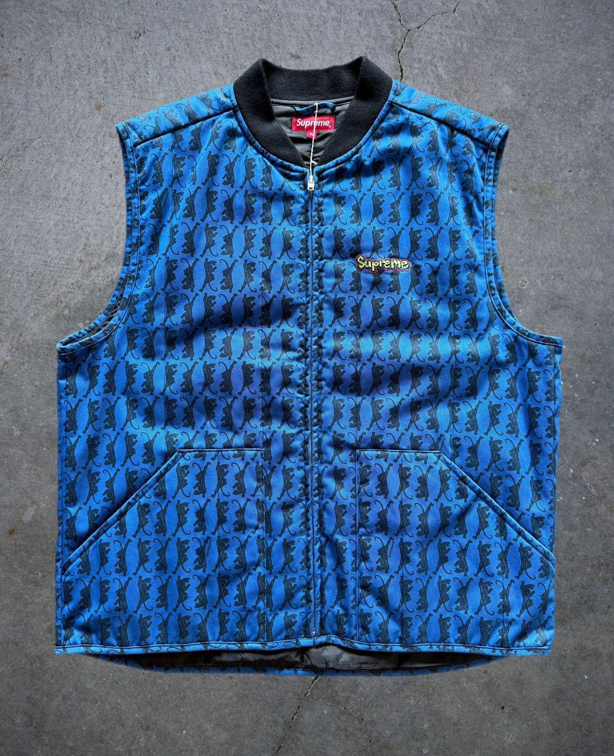 Supreme/toy Machine Faux Leather Vest. LARGE. | eBay