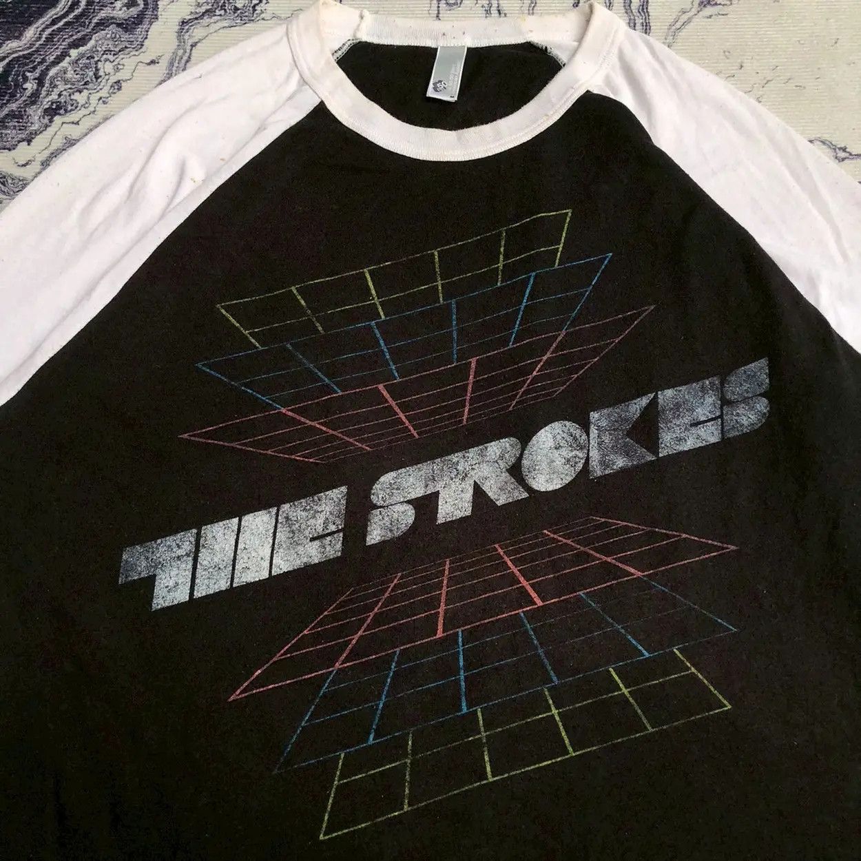 Band Tees The Strokes American Apparel Raglan Tee Size US M / EU 48-50 / 2 - 2 Thumbnail