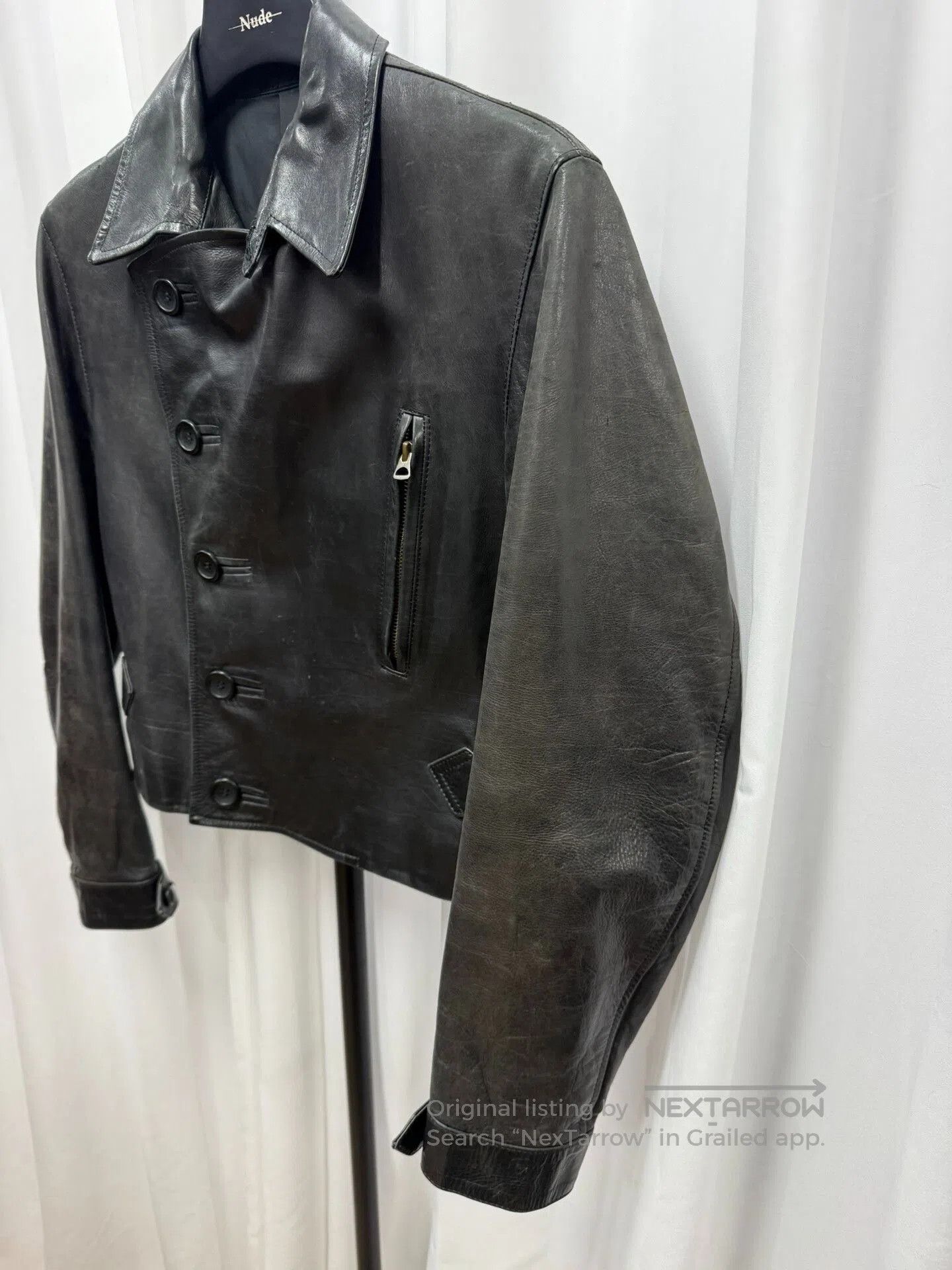 Yohji Yamamoto Yohji Yamamoto Y's 90s Leather Jacket. Size US M / EU 48-50 / 2 - 2 Thumbnail