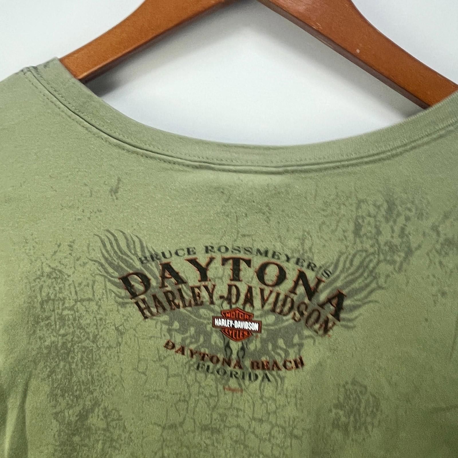Harley Davidson Vintage Harley Davidson AOP Flames Y2K T Shirt Womens 2XL Size XXL / US 16-18 / IT 52-54 - 9 Thumbnail