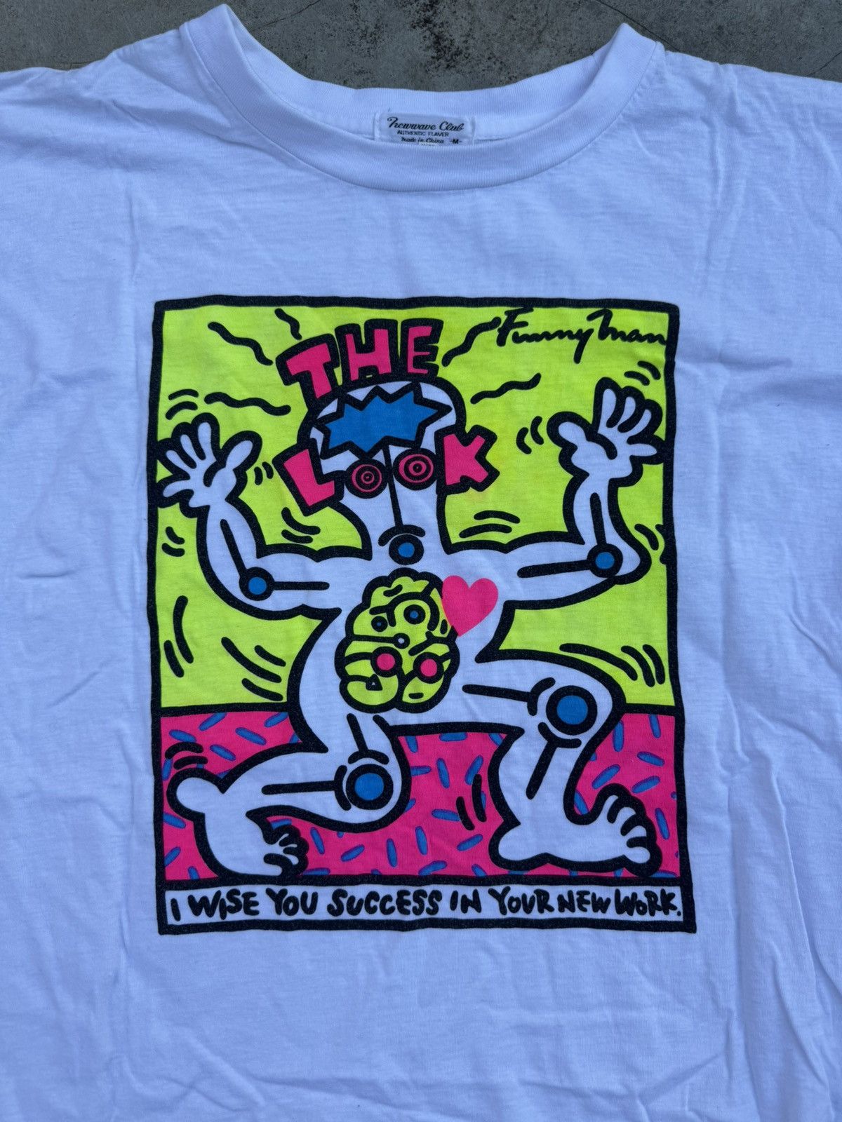 Vintage Vintage Keith Haring T Shirt Size US M / EU 48-50 / 2 - 2 Thumbnail