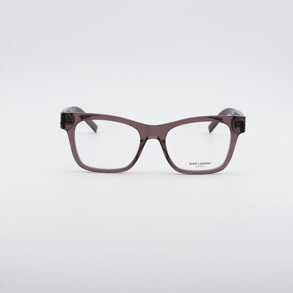 Saint Laurent Paris Saint Laurent SLM118 003 Square Eyeglasses Brown 52mm Frame Size ONE SIZE - 2 Thumbnail