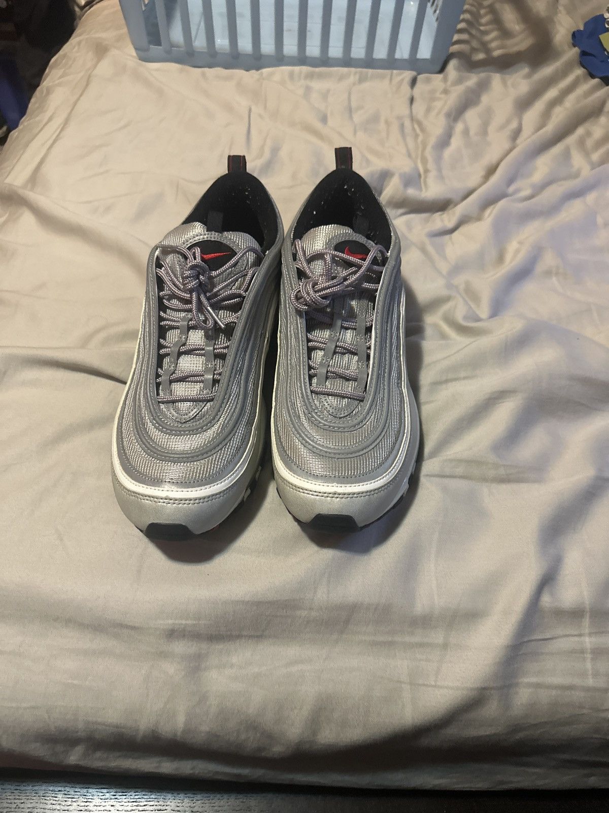 Nike Air max 97 silver bullet size 12 Size US 12 / EU 45 - 3 Thumbnail