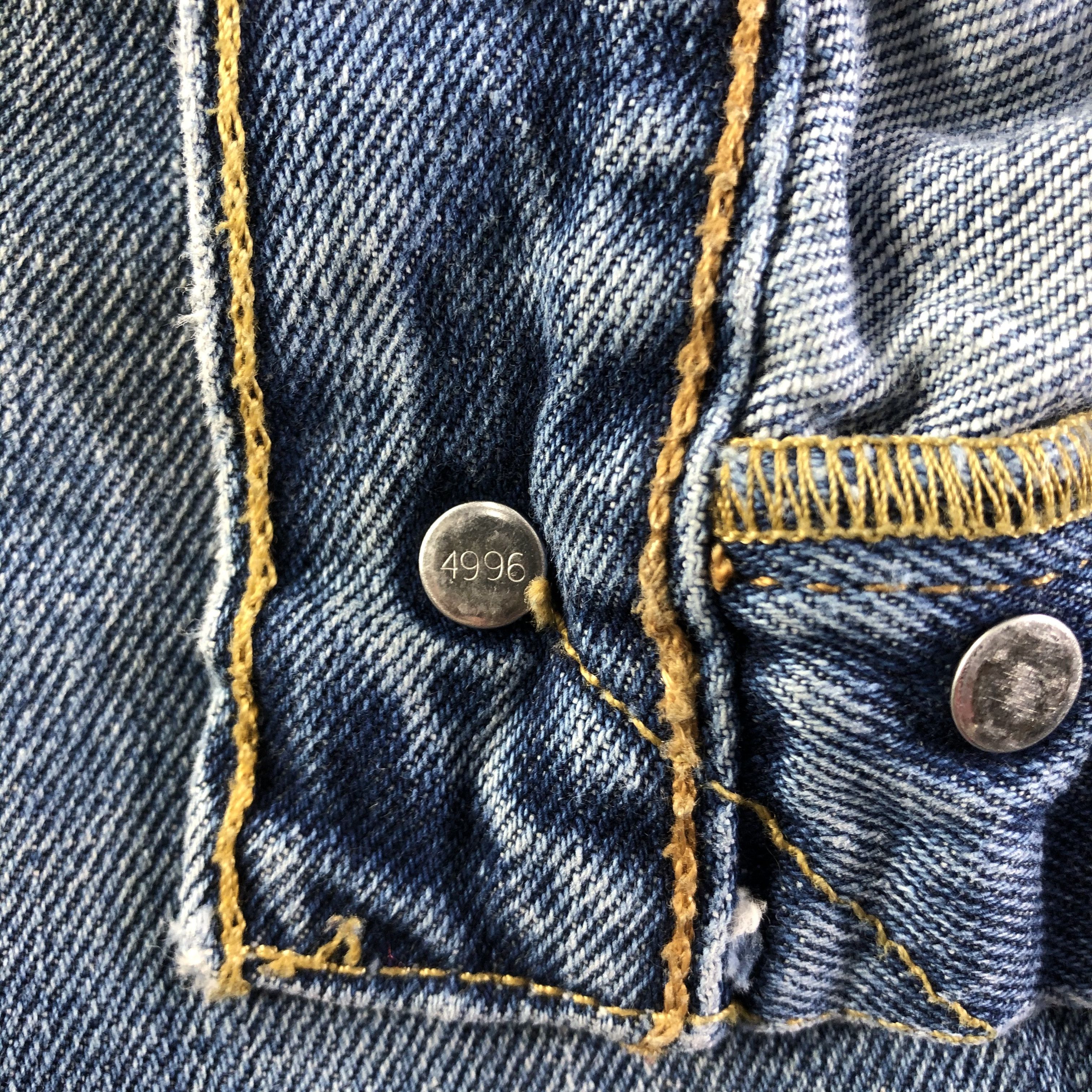 Levi's × Vintage Vintage Blue Wash Levis 501 Jeans-J4163 Size 39" - 5 Thumbnail