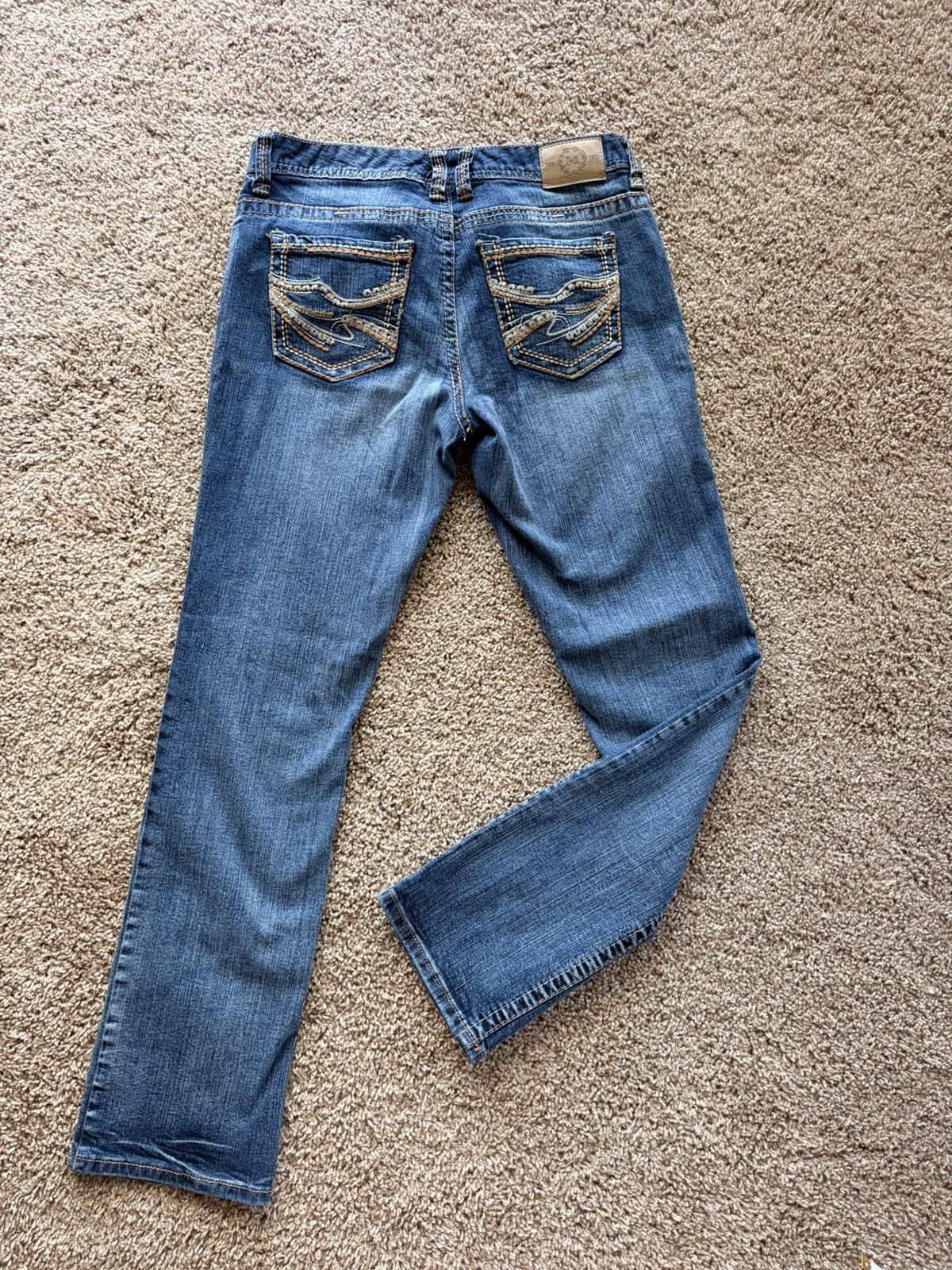 Other Vintage Embroided Jeans Size 30" / US 8 / IT 44 - 2 Thumbnail
