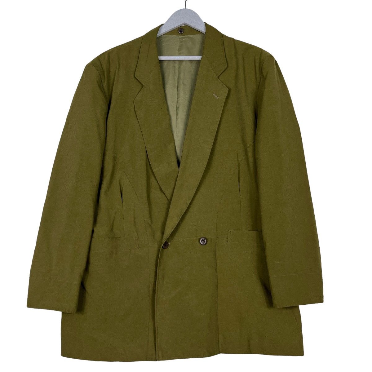 Issey Miyake 🔥 TETE HOMME par KATOH KAZUTAKA DOUBLE BREAST LAZER JACKET Size US L / EU 52-54 / 3 - 1 Thumbnail