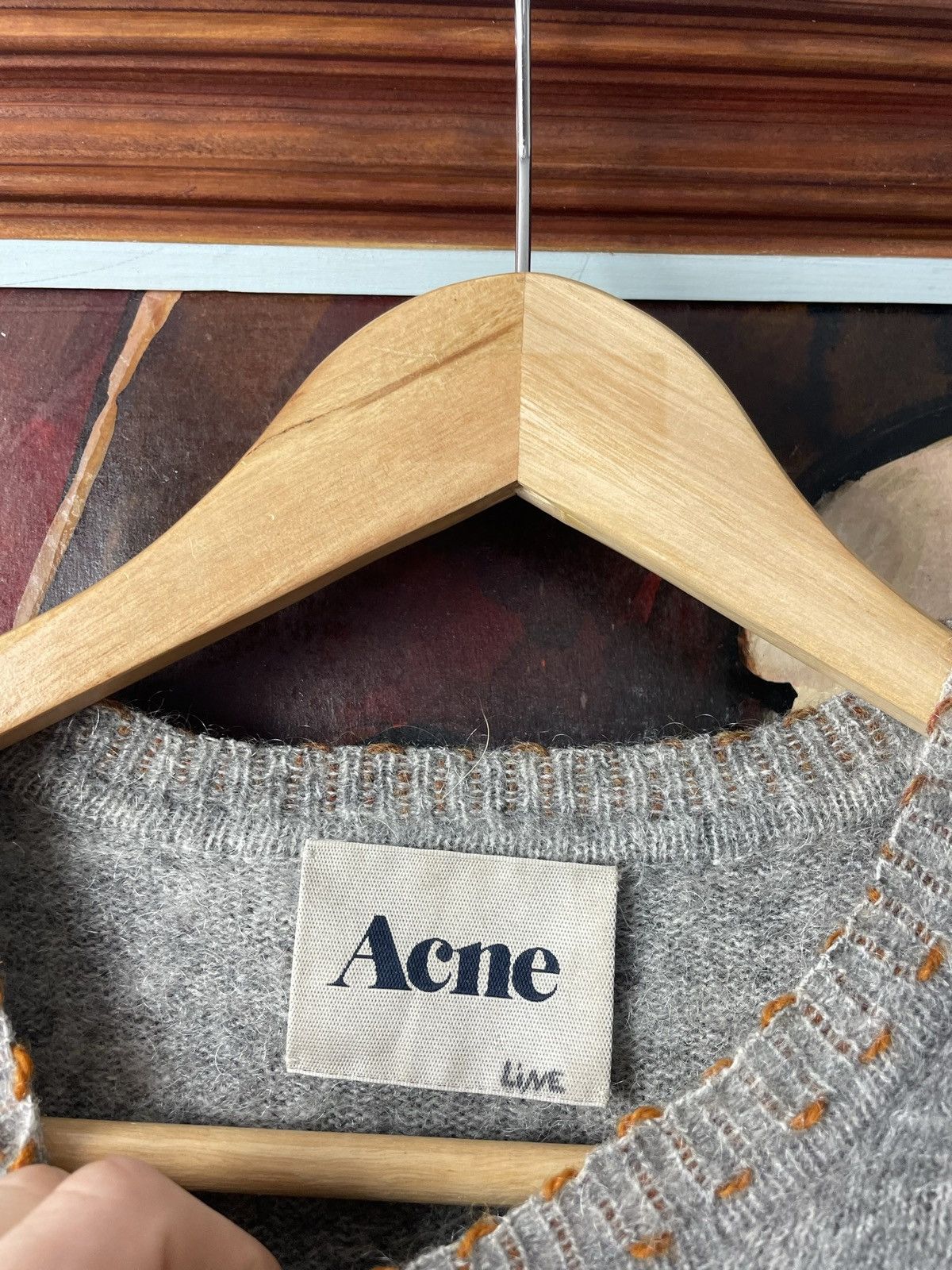 Acne Studios Acne Studios Knit Sweater Mohair Wool Grey Women Designer Size S / US 4 / IT 40 - 3 Thumbnail