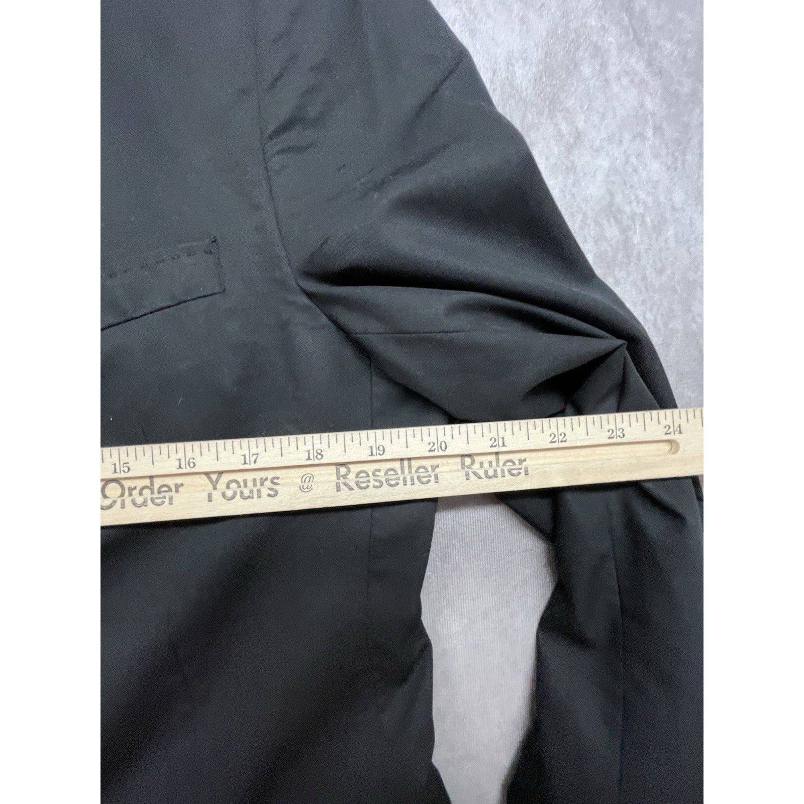 Other ZARA MAN Black Suit Jacket Blazer USA 40 Slim Fit Blue Lined Size 40R - 8 Thumbnail
