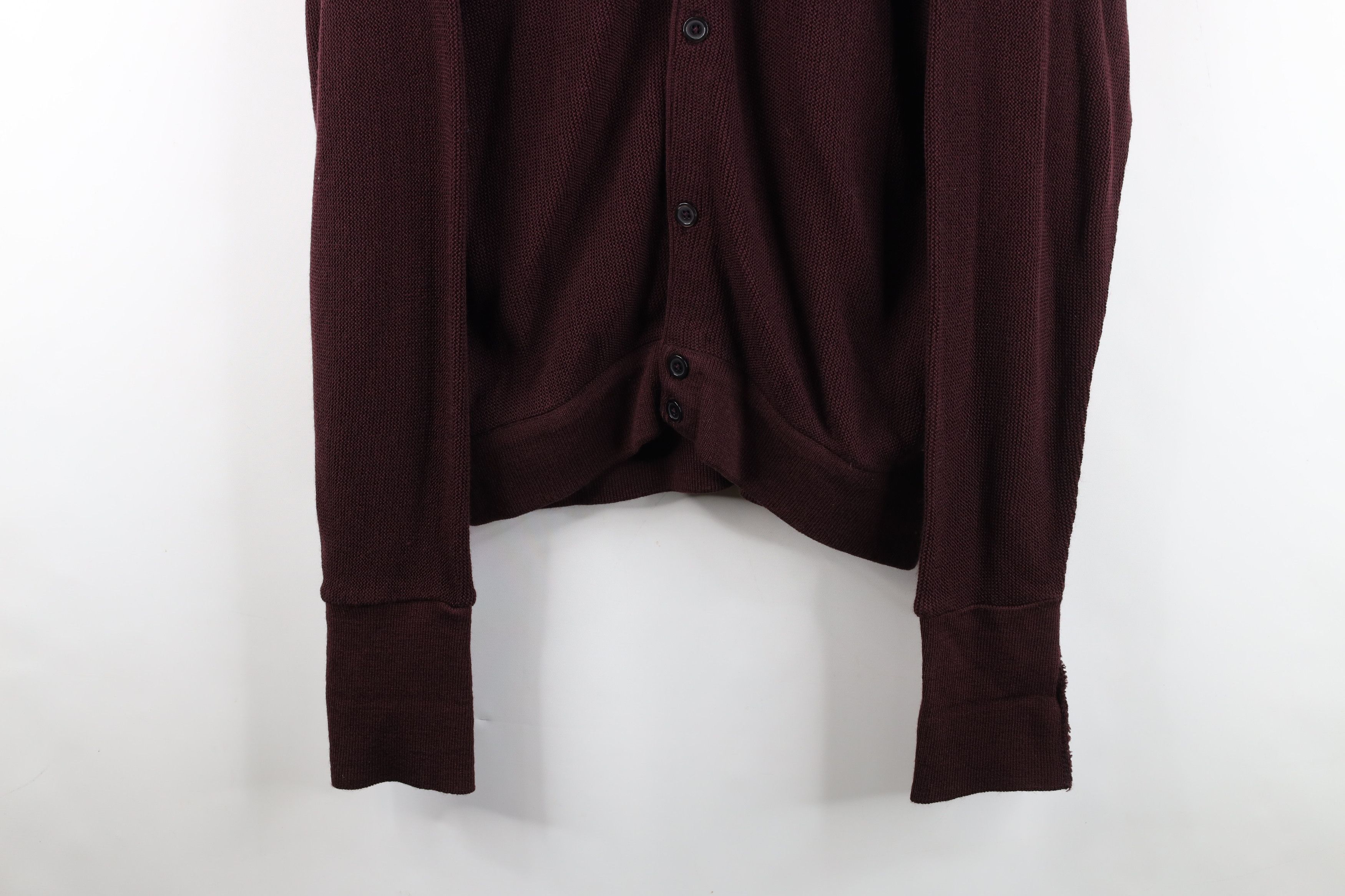 Vintage Vintage 90s Streetwear Blank Knit Cardigan Sweater Purple Size US M / EU 48-50 / 2 - 3 Thumbnail