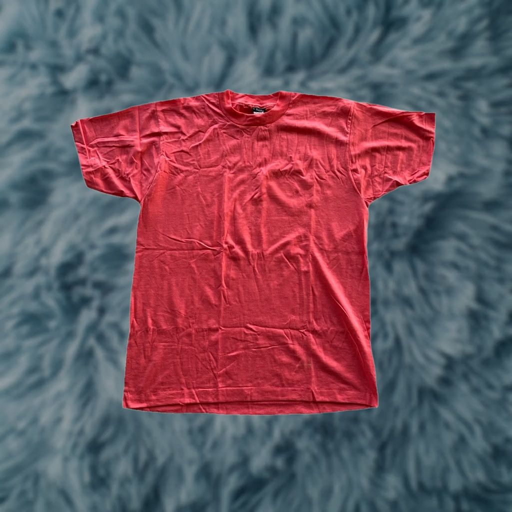 Vintage VINTAGE Screen Stars T-Shirt Coral 80s 90s Single Stitch Made In USA L Mens Size US L / EU 52-54 / 3 - 1 Thumbnail